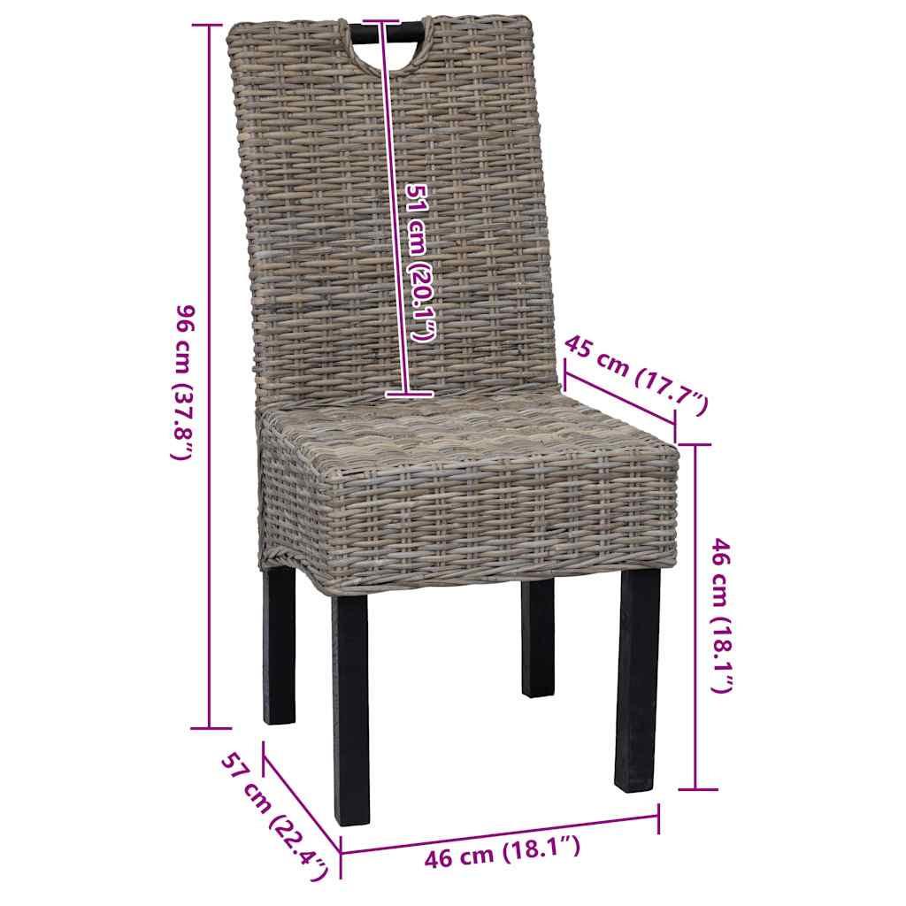 VidaXL Esszimmerstuhl rattan