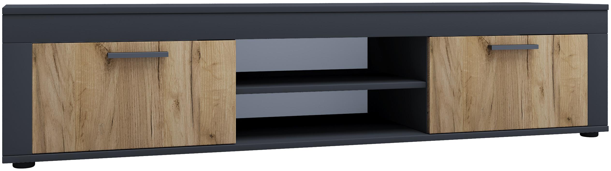 VCM TV Möbel | Lowboard | Fernsehregal | Maße H. 37 x B. 160 x T. 45 cm | Fernseh Möbel – Usilo XL