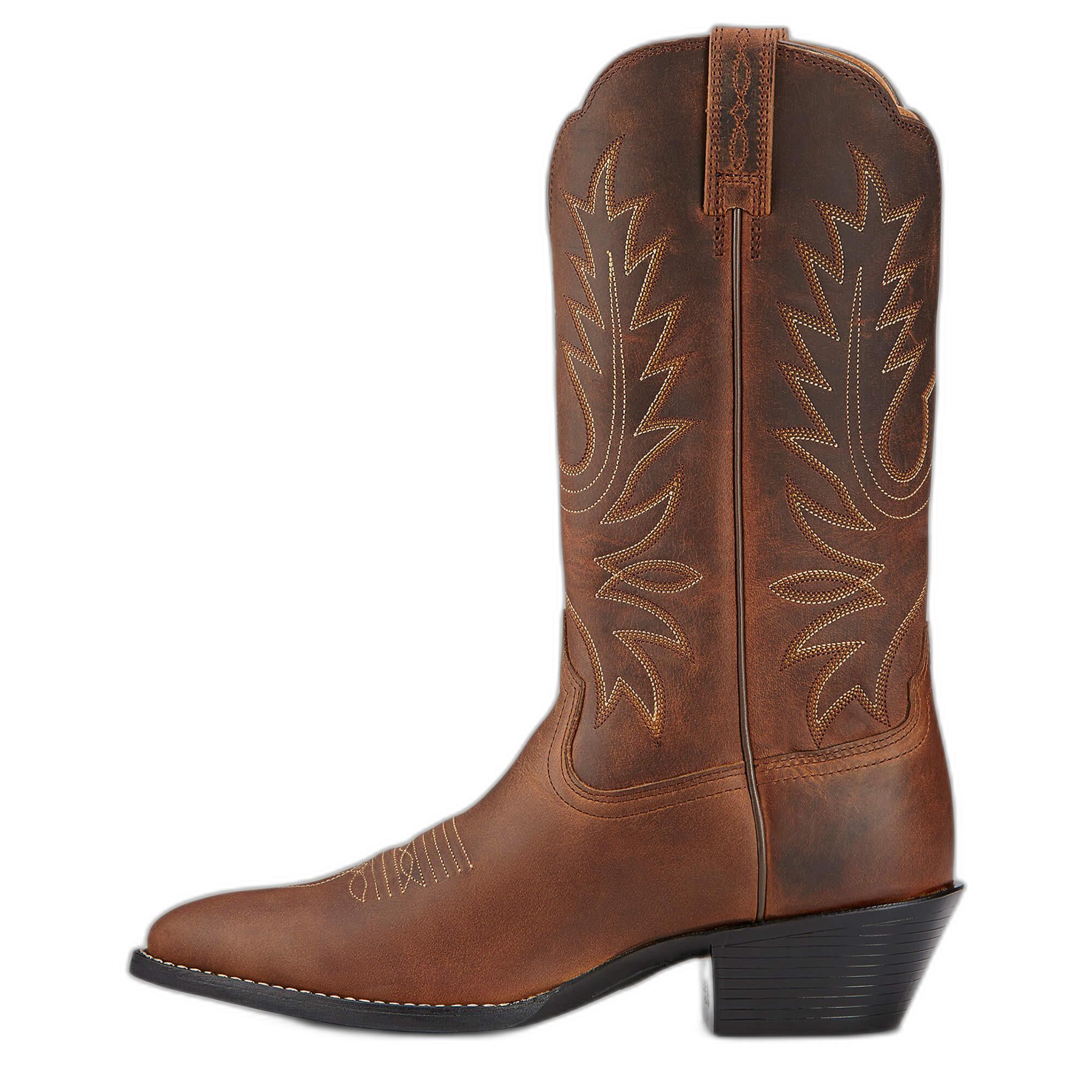 Ariat westernstiefel aus leder heritage r toe