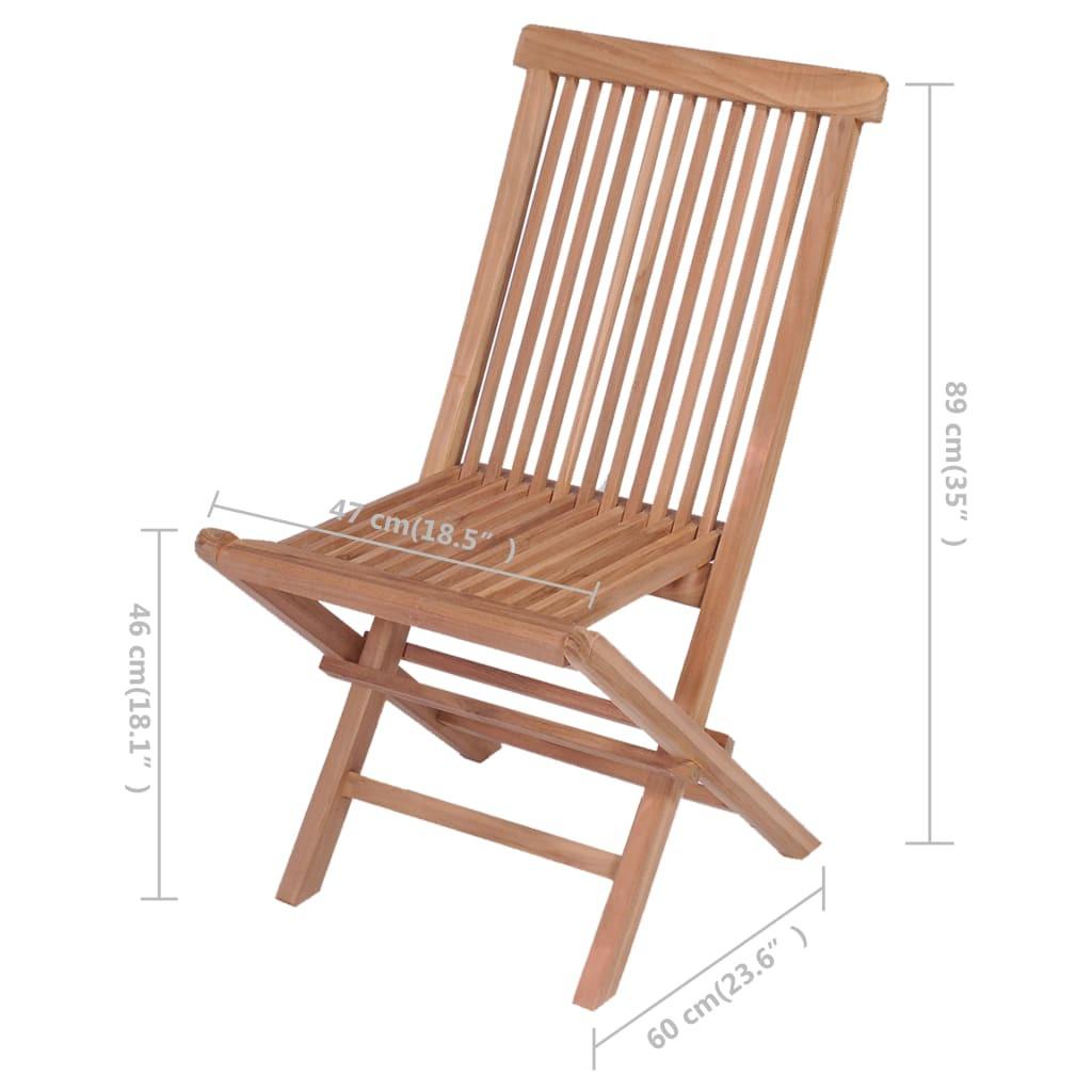 VidaXL Gartenstuhl teak