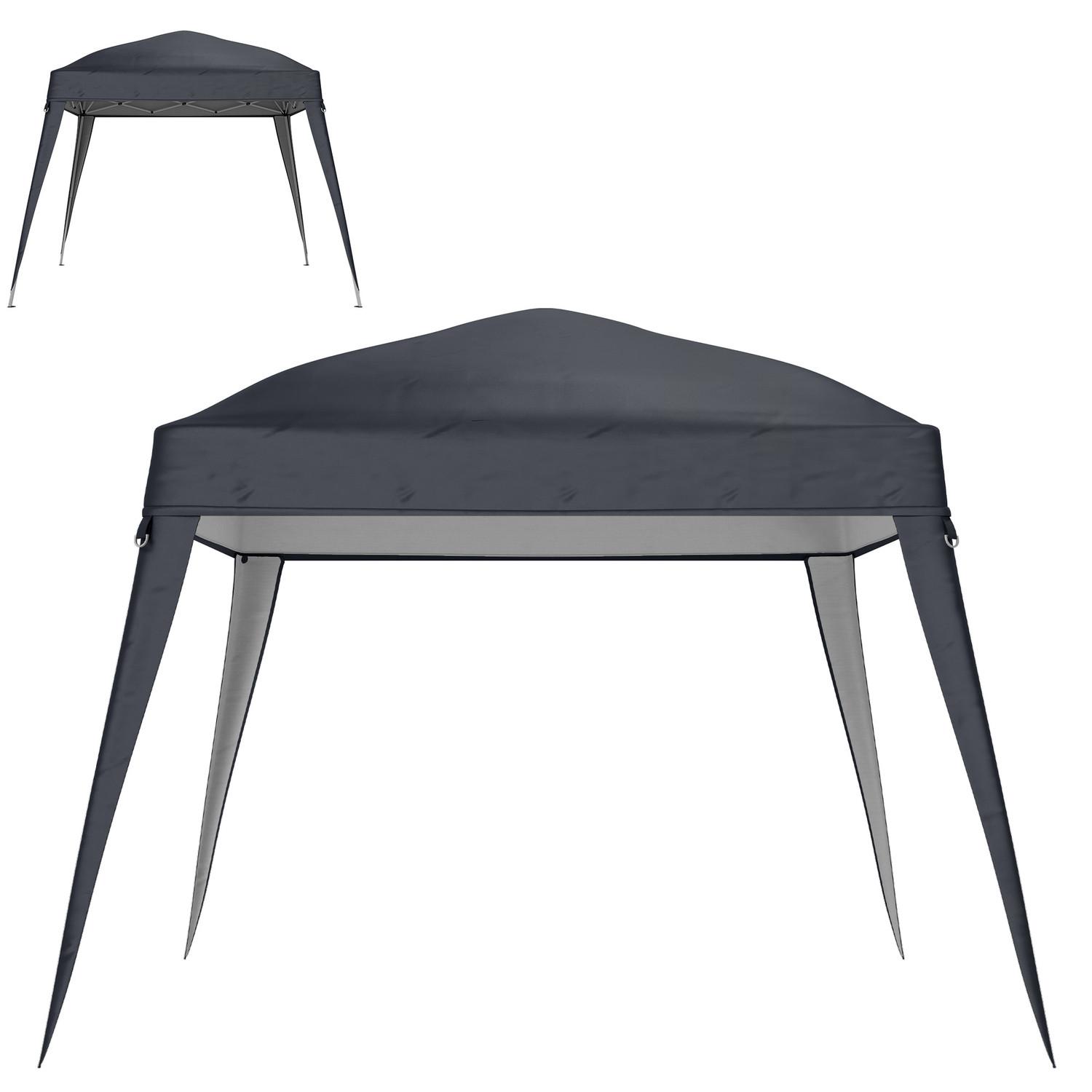 Northio Ersatzdach für Pavillon 3x3 m, Wasserabweisend stabil Winterfest Pavillondach für Faltpavillon Sturmfest Partyzelt Ersatzbezug Abdeckung mit Einzeldach Baldachin für Gartenpavillon Dunkelgrau