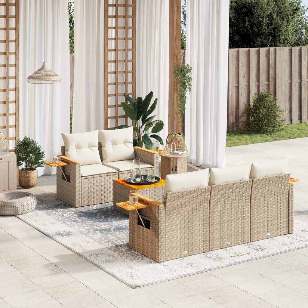 VidaXL Garten sofagarnitur poly-rattan