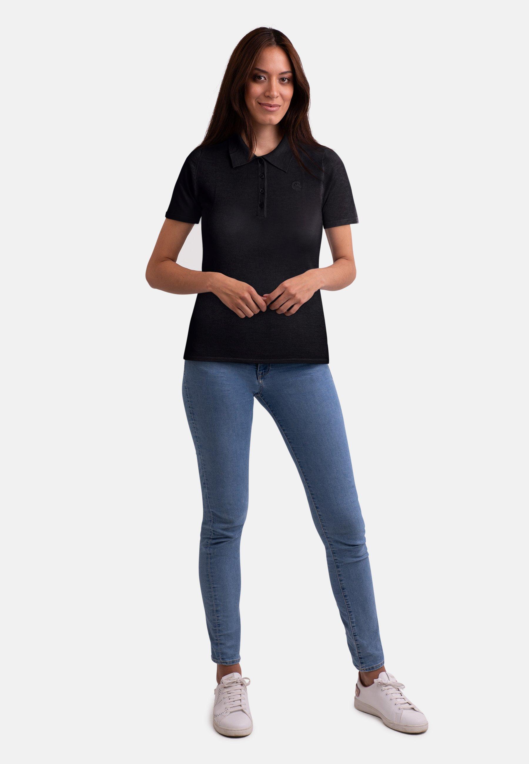 CASH-MERE.CH Kaschmir Kurzarm Poloshirt