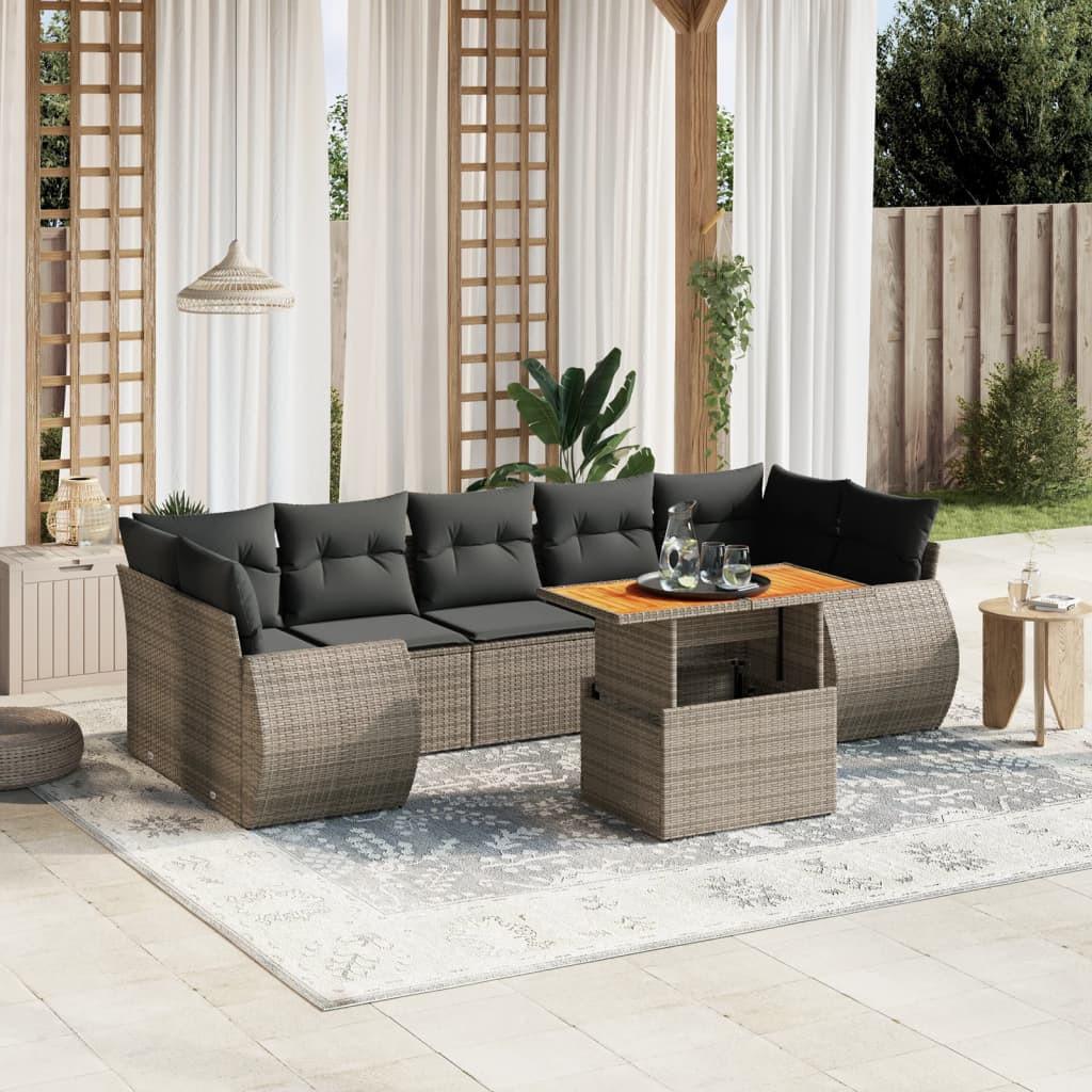 VidaXL Garten sofagarnitur poly-rattan