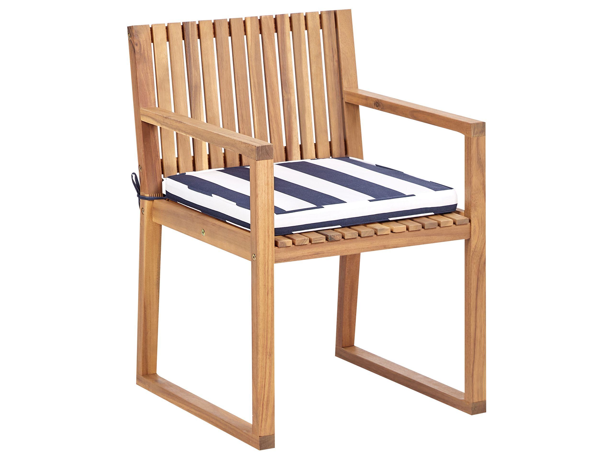 Beliani Garten-Essgruppe für 8 Personen aus FSC® zertifiziertes Akazienholz Klassisch SASSARI II