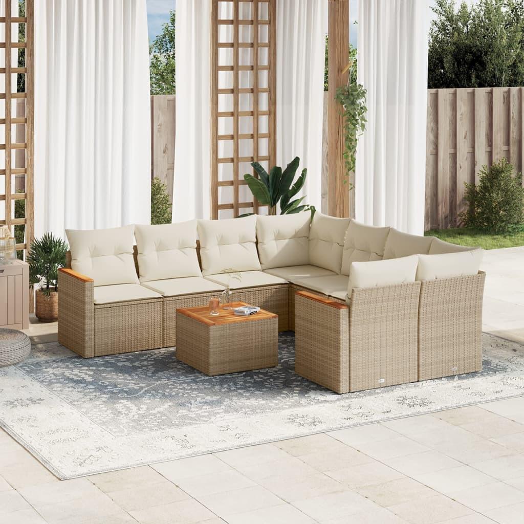 VidaXL Garten sofagarnitur poly-rattan