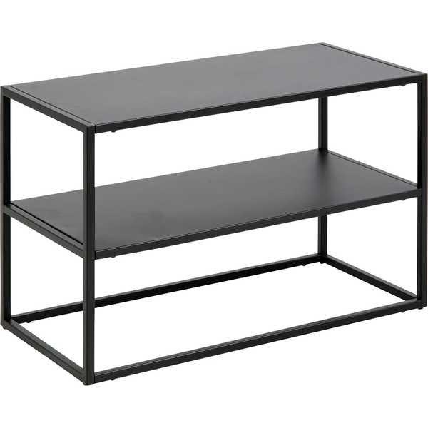 mutoni Schuhregal Modern Line 1 Boden Stahl Schwarz 70x33x45 5cm