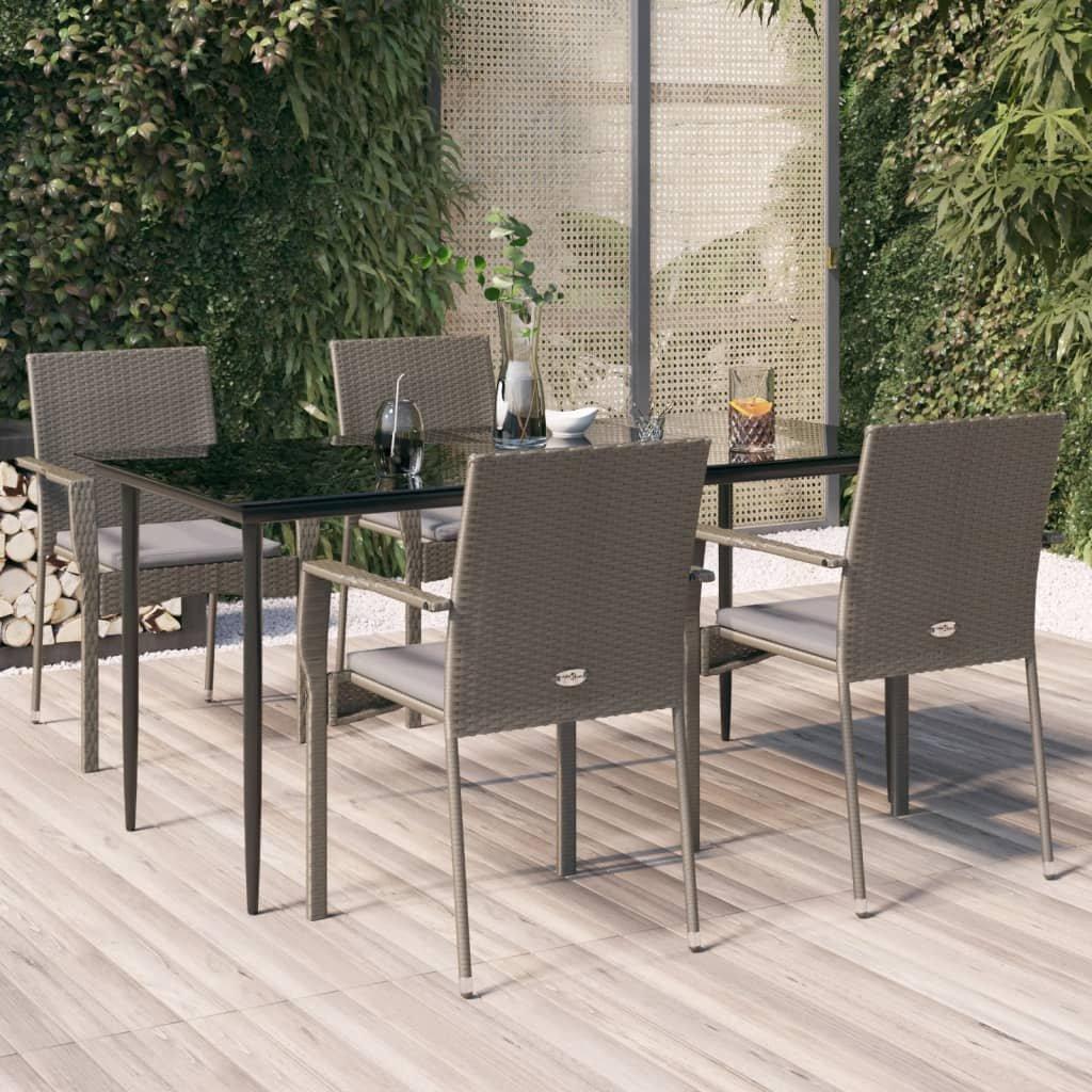 VidaXL Garten essgruppe poly-rattan
