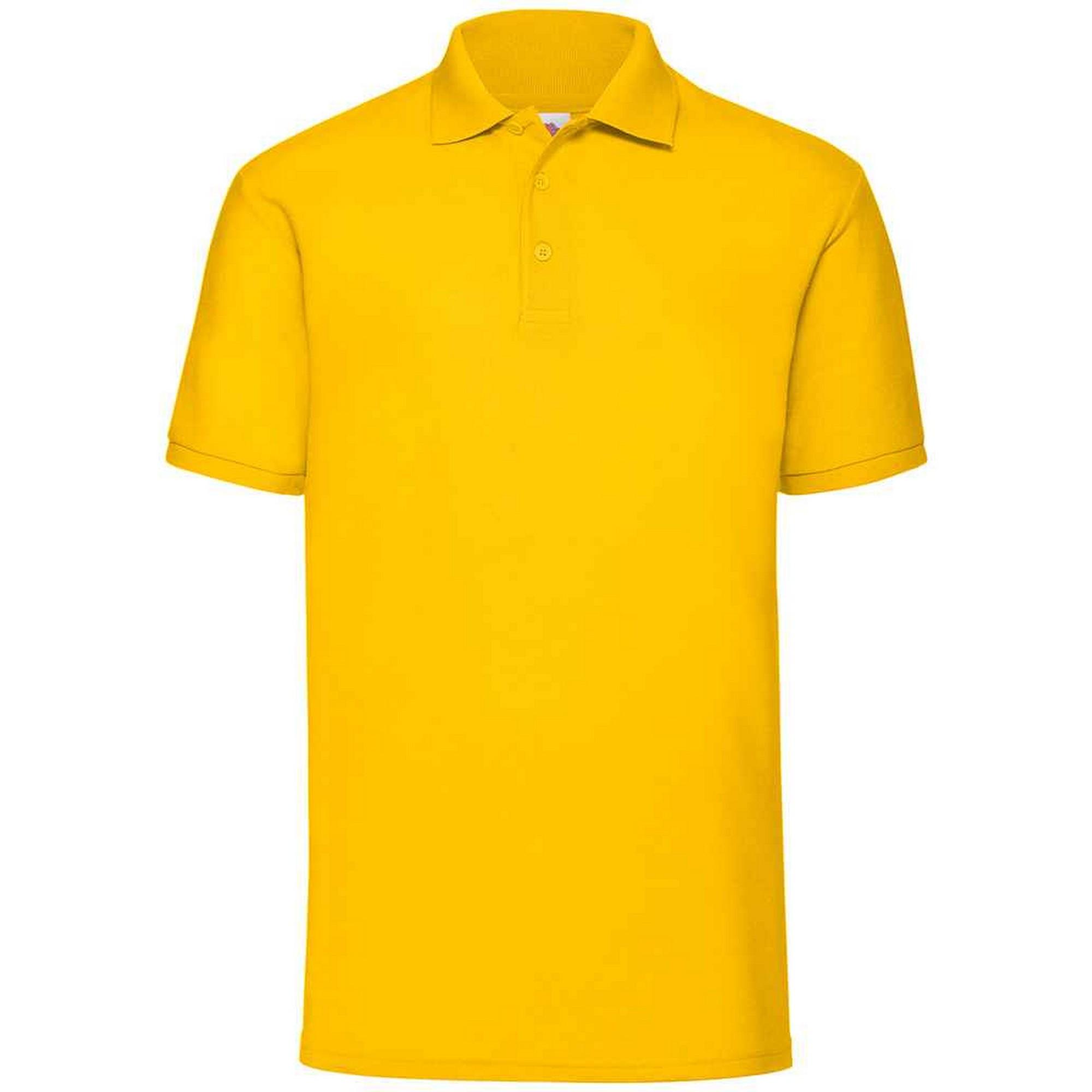 Fruit of the Loom Unifarbenes Kurzarm-Poloshirt