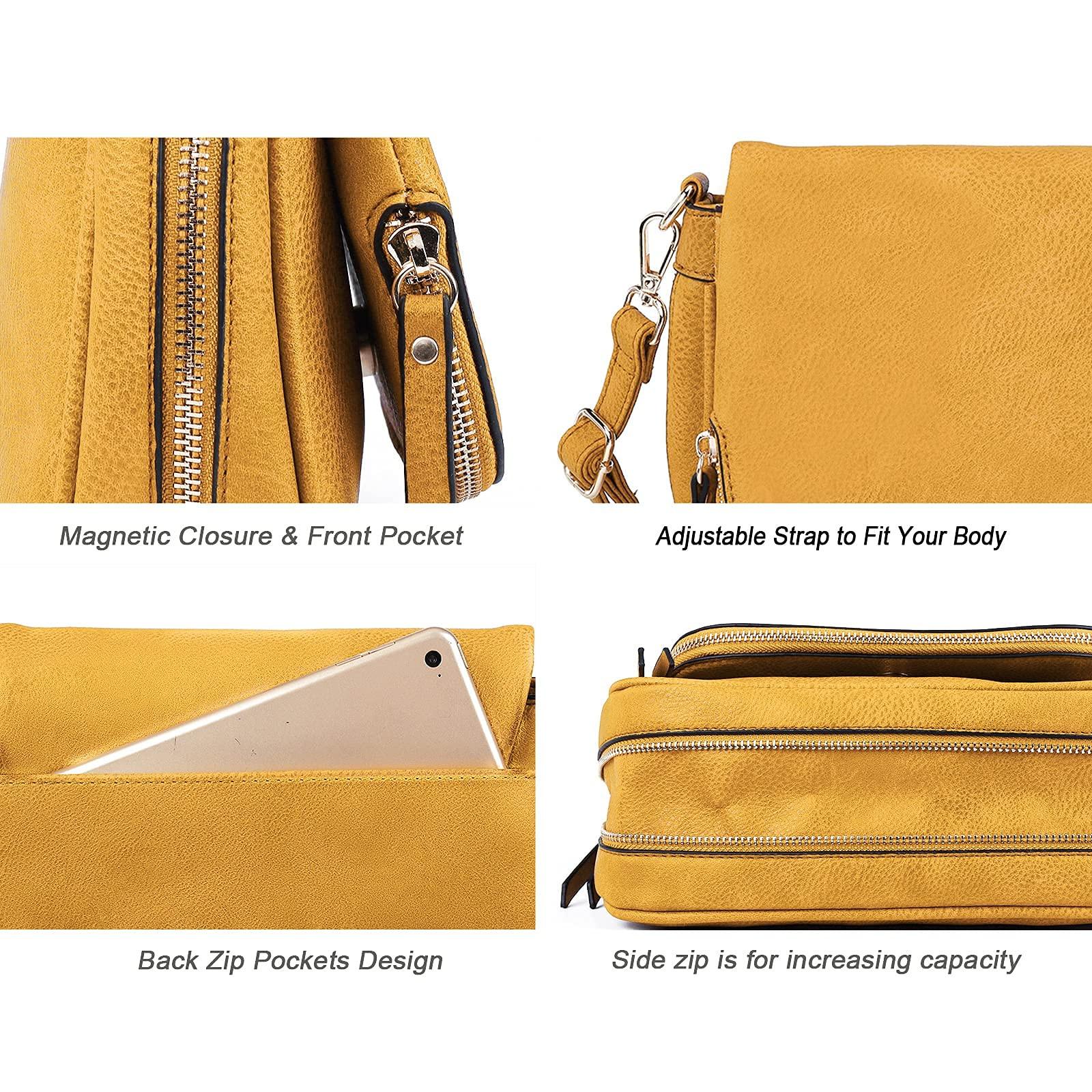 Only-bags.store Kleine Crossbody-Tasche , PU-Leder, über die Schulter, Crossbody-Handtaschen mit mehreren Taschen Kleine Crossbody-Tasche , PU-Leder, über die Schulter, Crossbody-Handtaschen mit mehreren Taschen