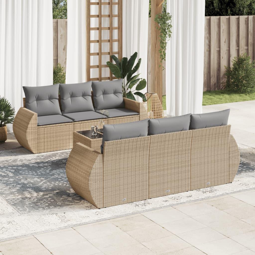 VidaXL Garten sofagarnitur poly-rattan