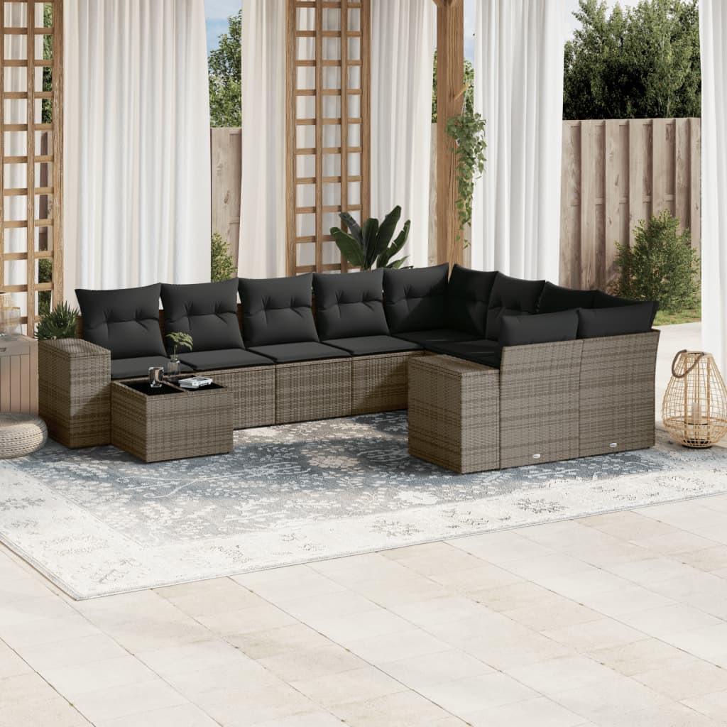 VidaXL Garten sofagarnitur poly-rattan