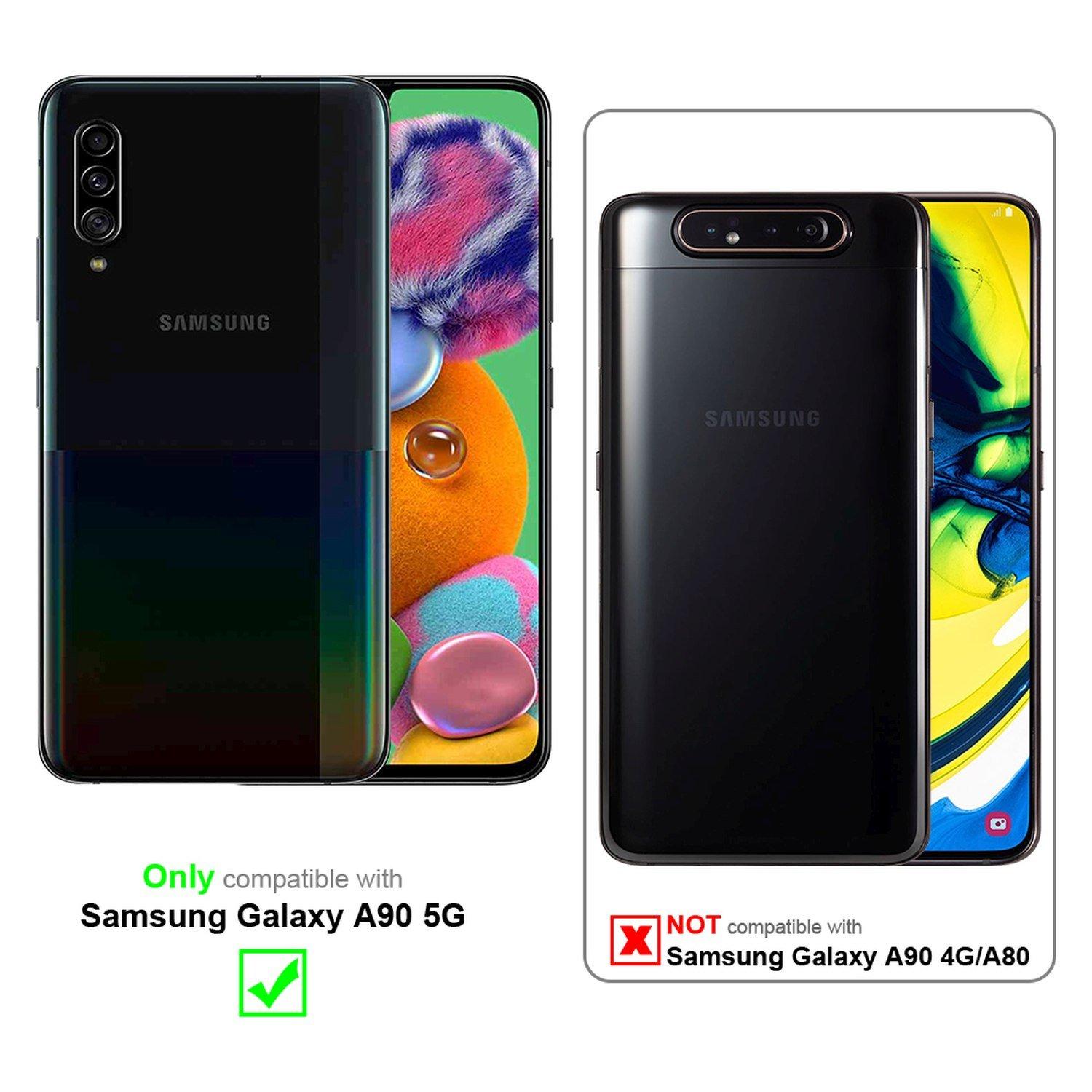 Cadorabo Hülle für Samsung Galaxy A90 5G Magnetverschluss, Kartenfach