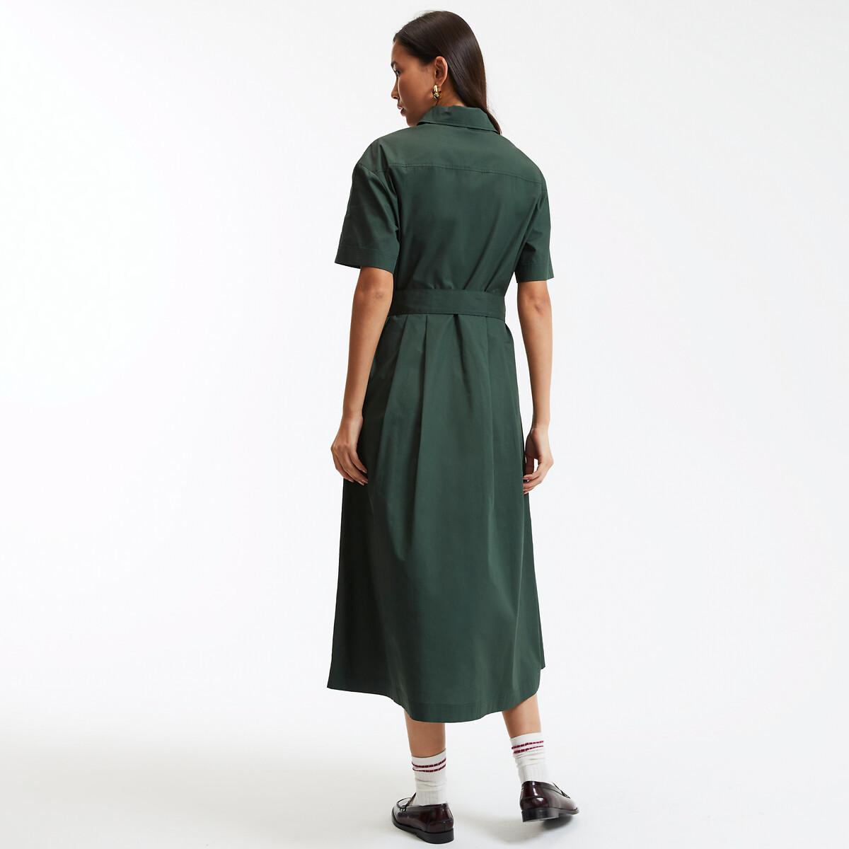 La Redoute Collections Blusenkleid mit Bindegürtel