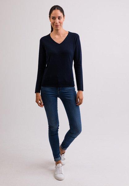 CASH-MERE.CH Kaschmir V-Ausschnitt Pullover