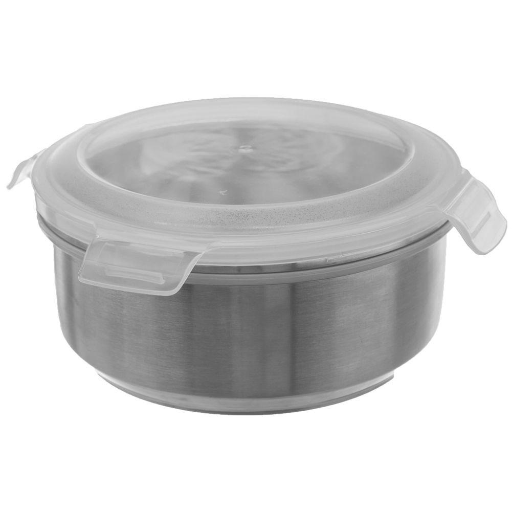 Orion Runde Lunchbox aus Edelstahl mit Verschlussdeckel