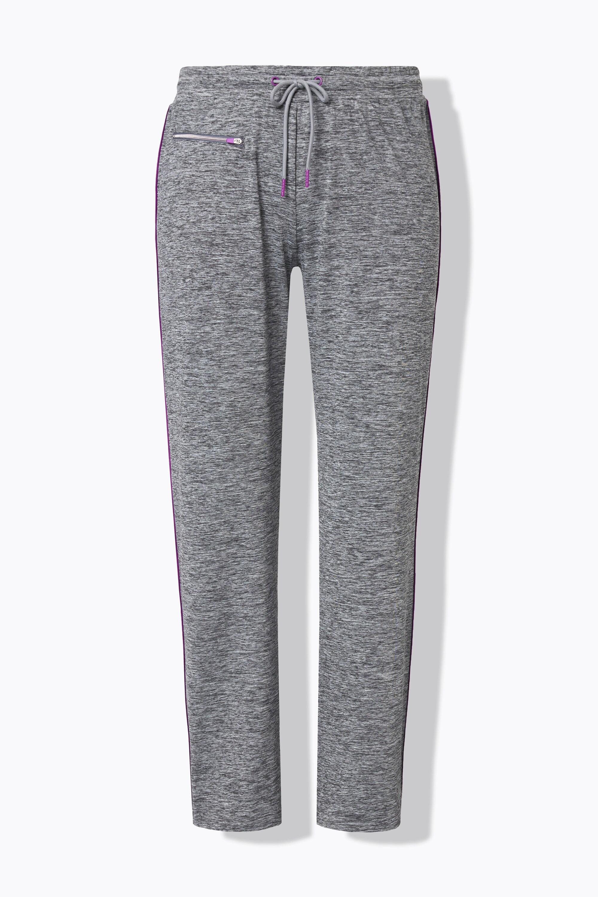 Ulla Popken Funktions-Jogginghose, schnelltrocknend, Zipptasche