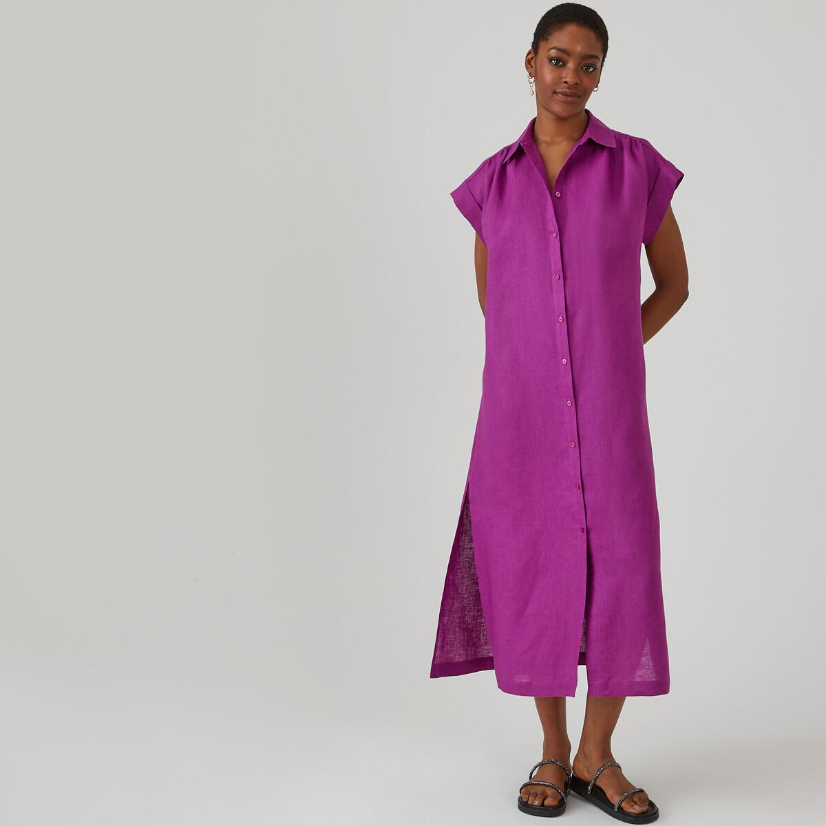 La Redoute Collections Signature Leinen Midi Blusenkleid
