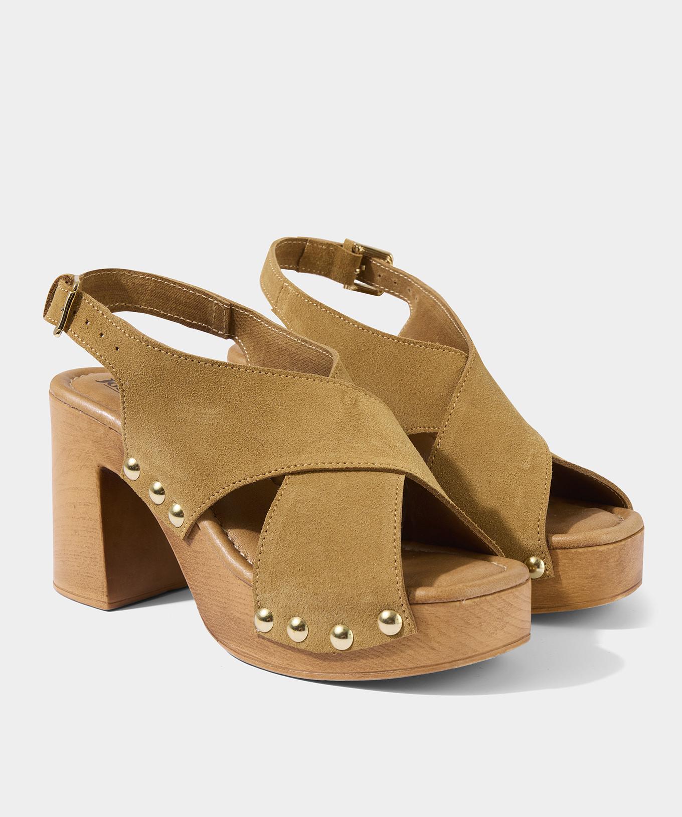Joe Browns Wildleder-Schuhe mit Holzabsatz