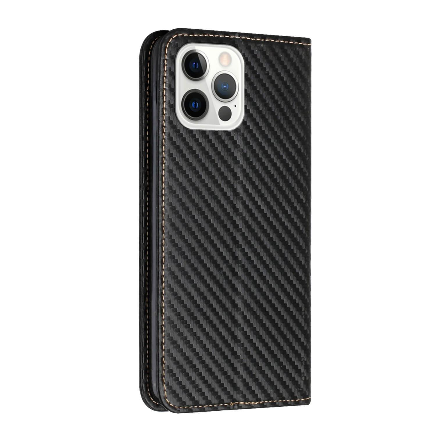 Cover-Discount iPhone 14 Pro Max - Carbon Look Flip Case Hülle
