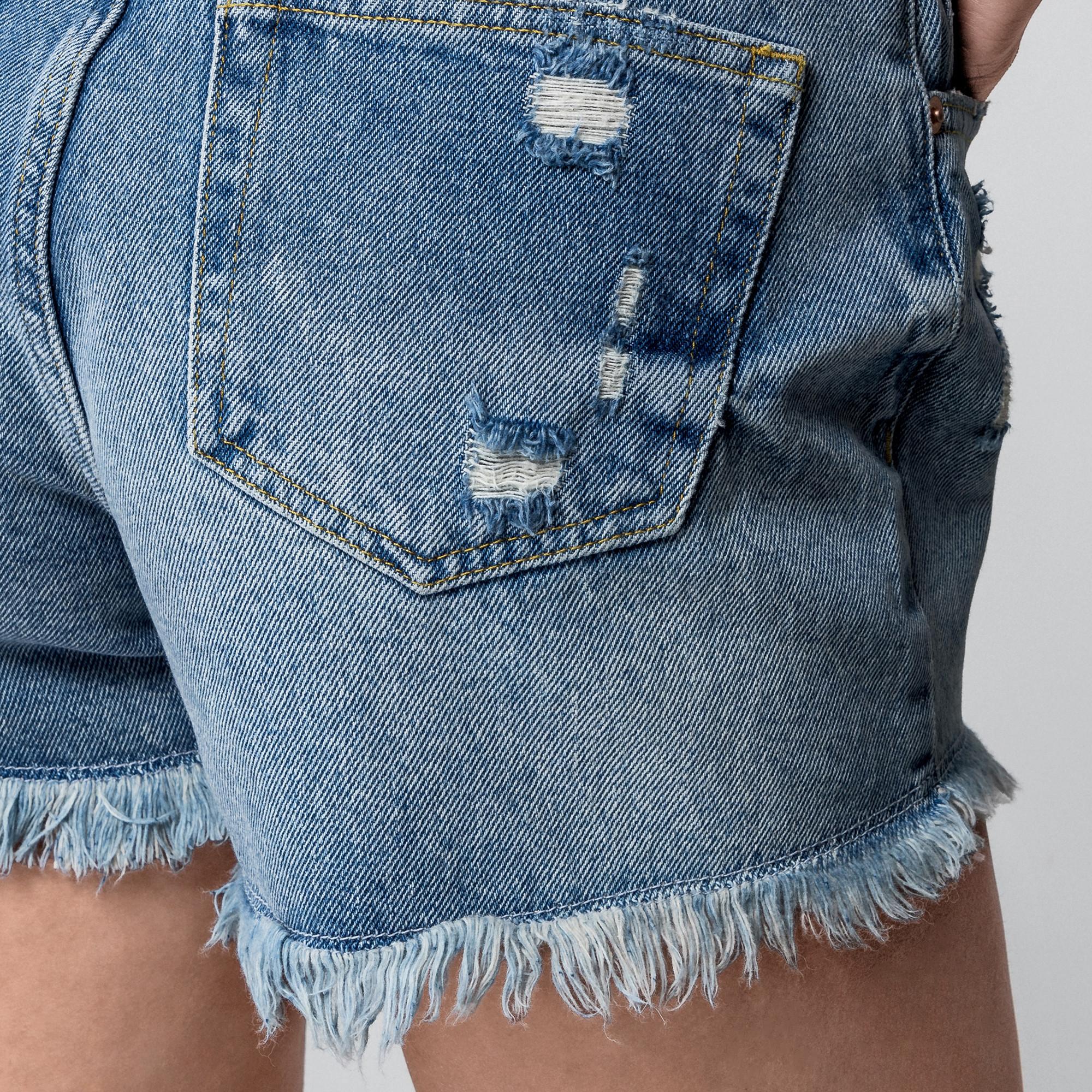 Manor Woman Denim Shorts mit Destroyed Details