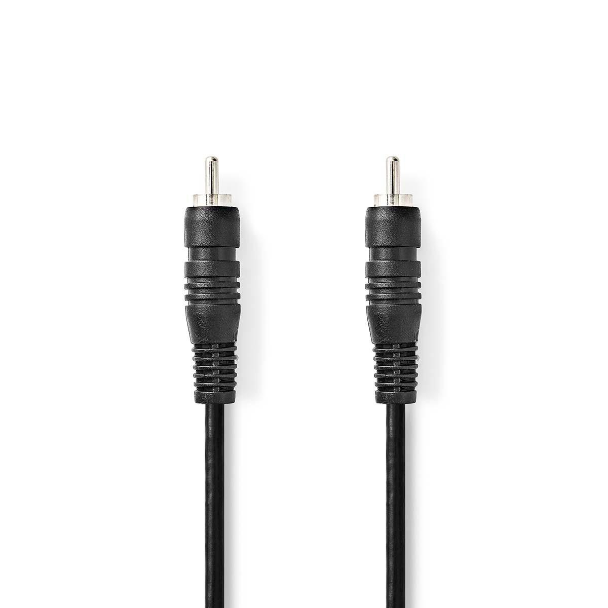 Nedis Digital Audio Kabel | RCA Hane | RCA Hane | Nickelplaterad | 2.00 m | Rund | PVC | Svart | Låda