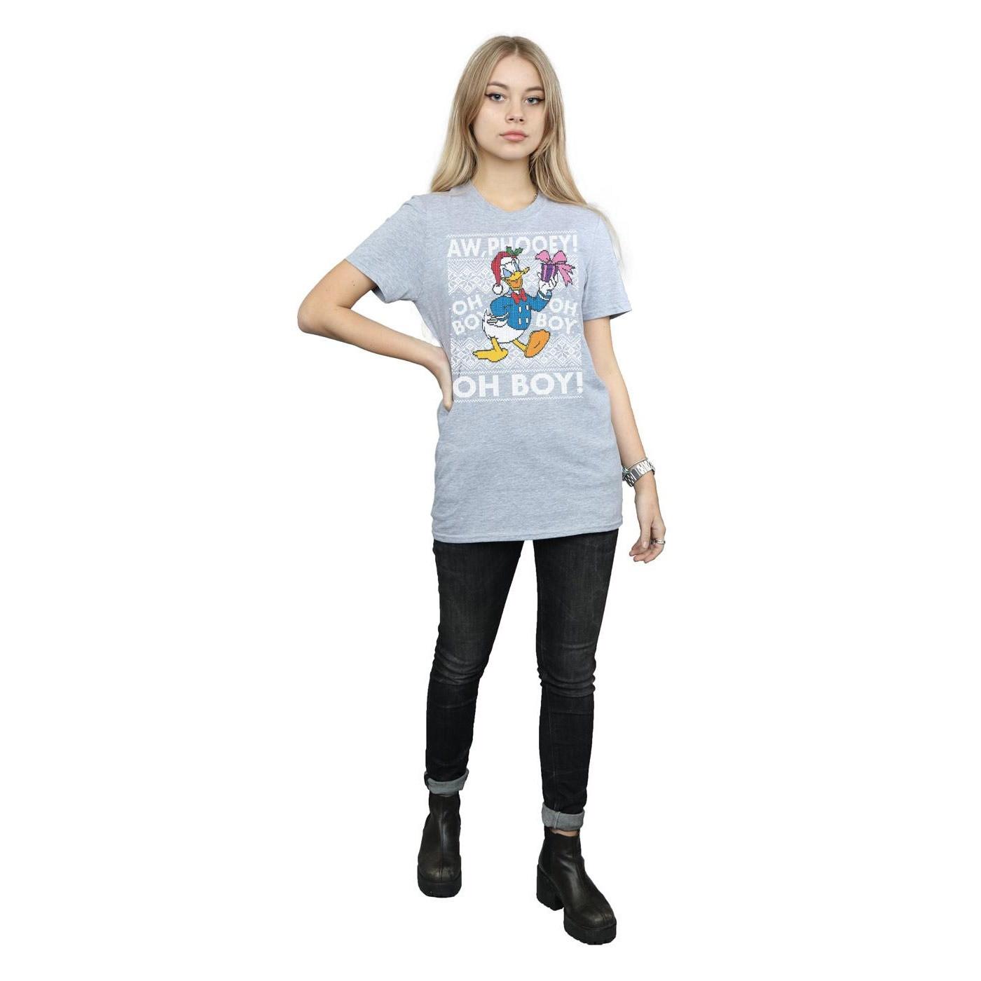 Disney Donald Duck Weihnachts-Print T-Shirt