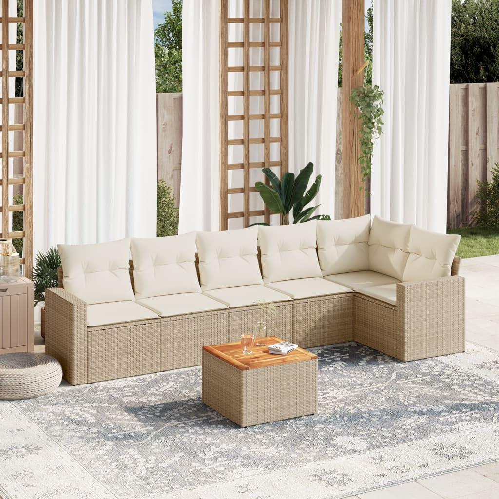 VidaXL Garten sofagarnitur poly-rattan
