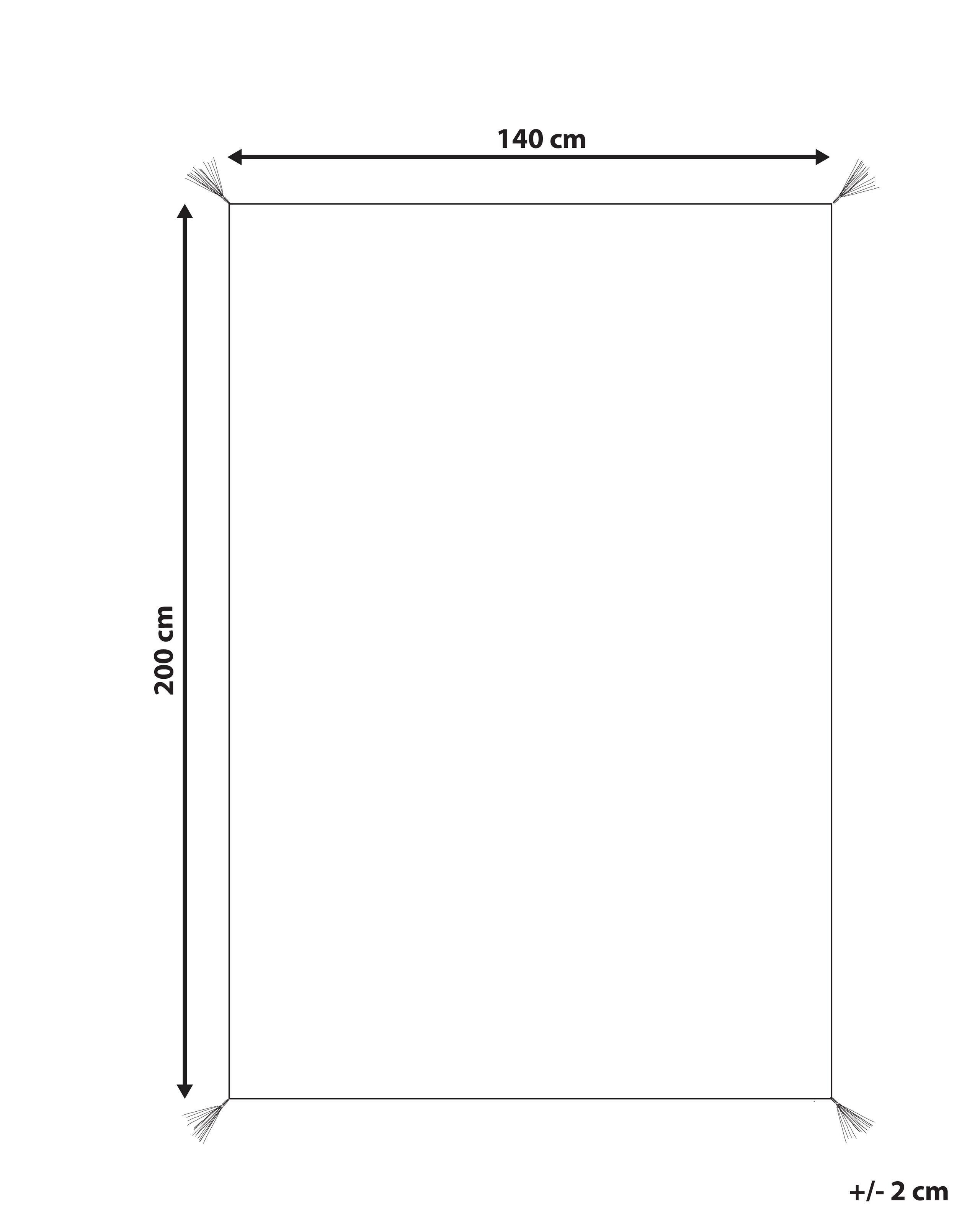 Beliani Teppich aus Baumwolle Skandinavisch SAKARYA