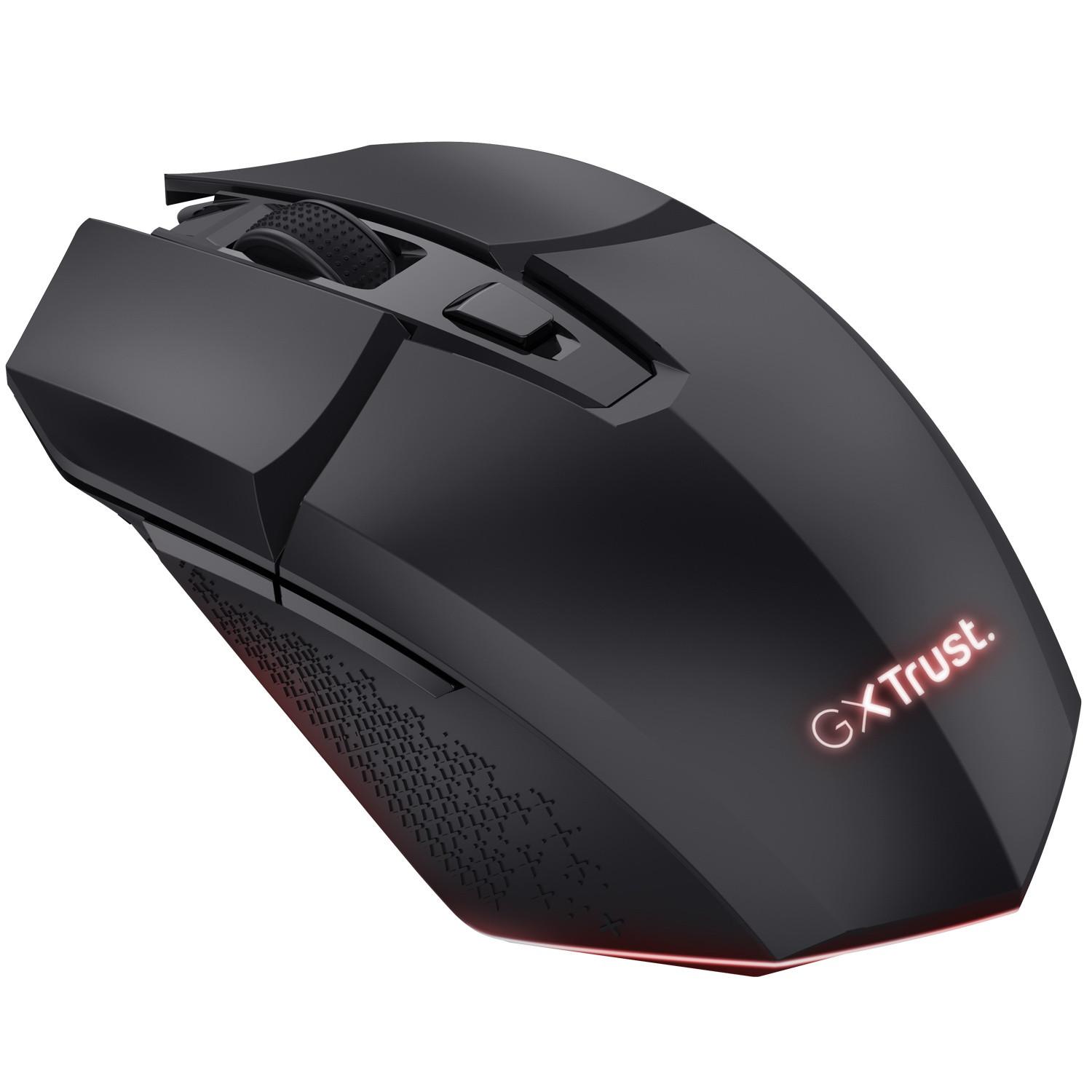 Trust GXT 112 Felox Kabellose Gaming-Maus + Mauspad Schwarz