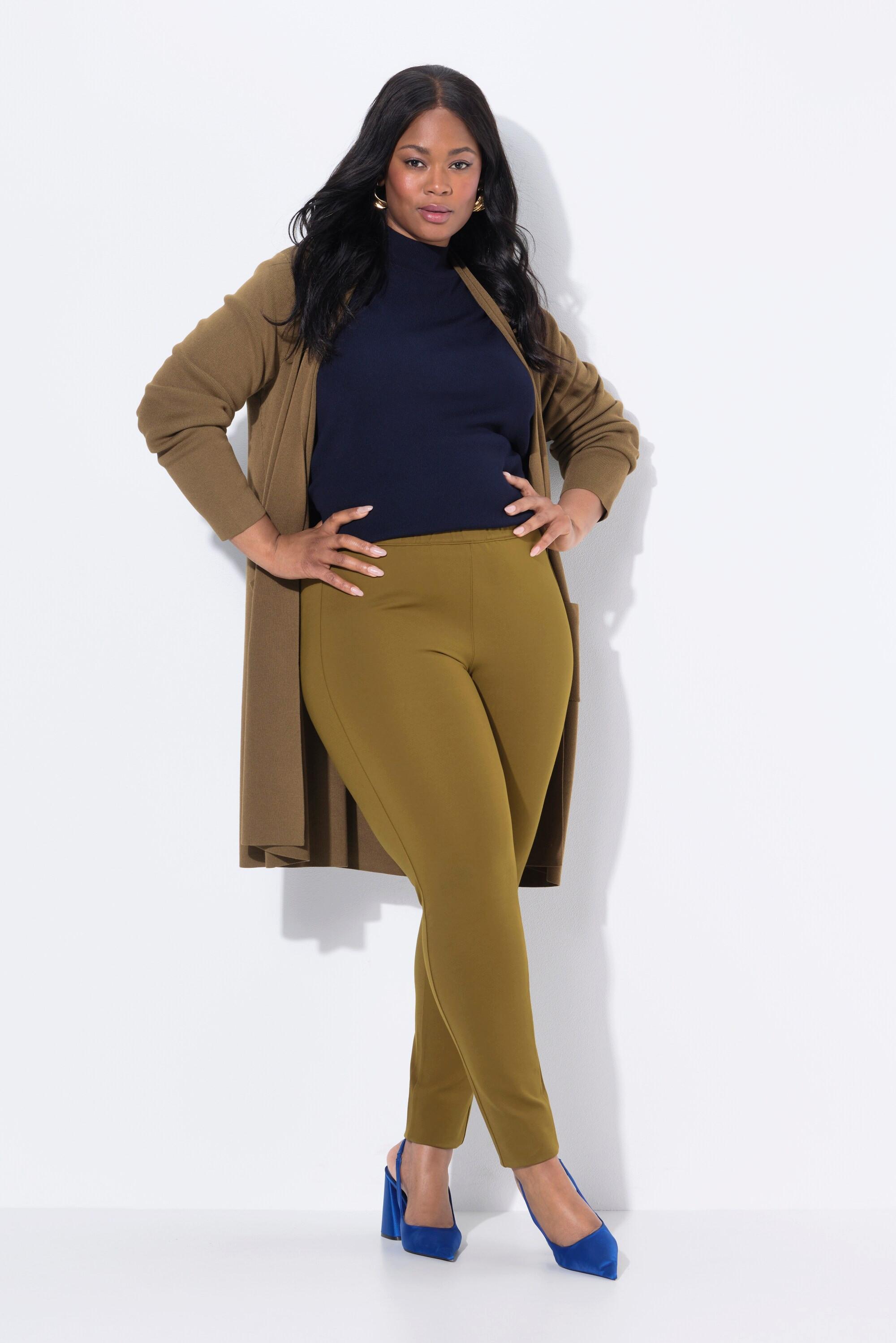 Ulla Popken Sienna Puntohose schmale Passform elastischer Bund