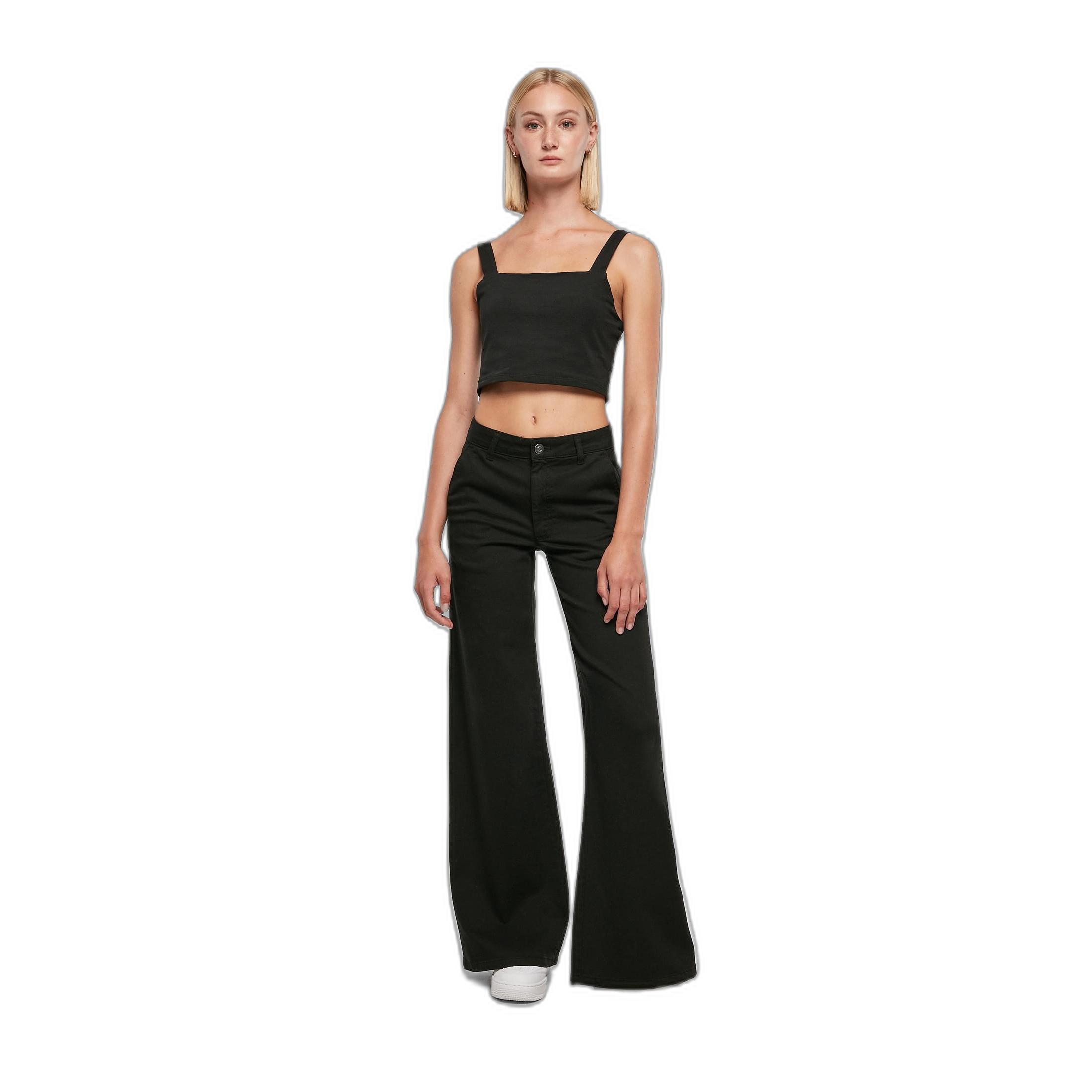 URBAN CLASSICS Chinohose mit hoher Taille,