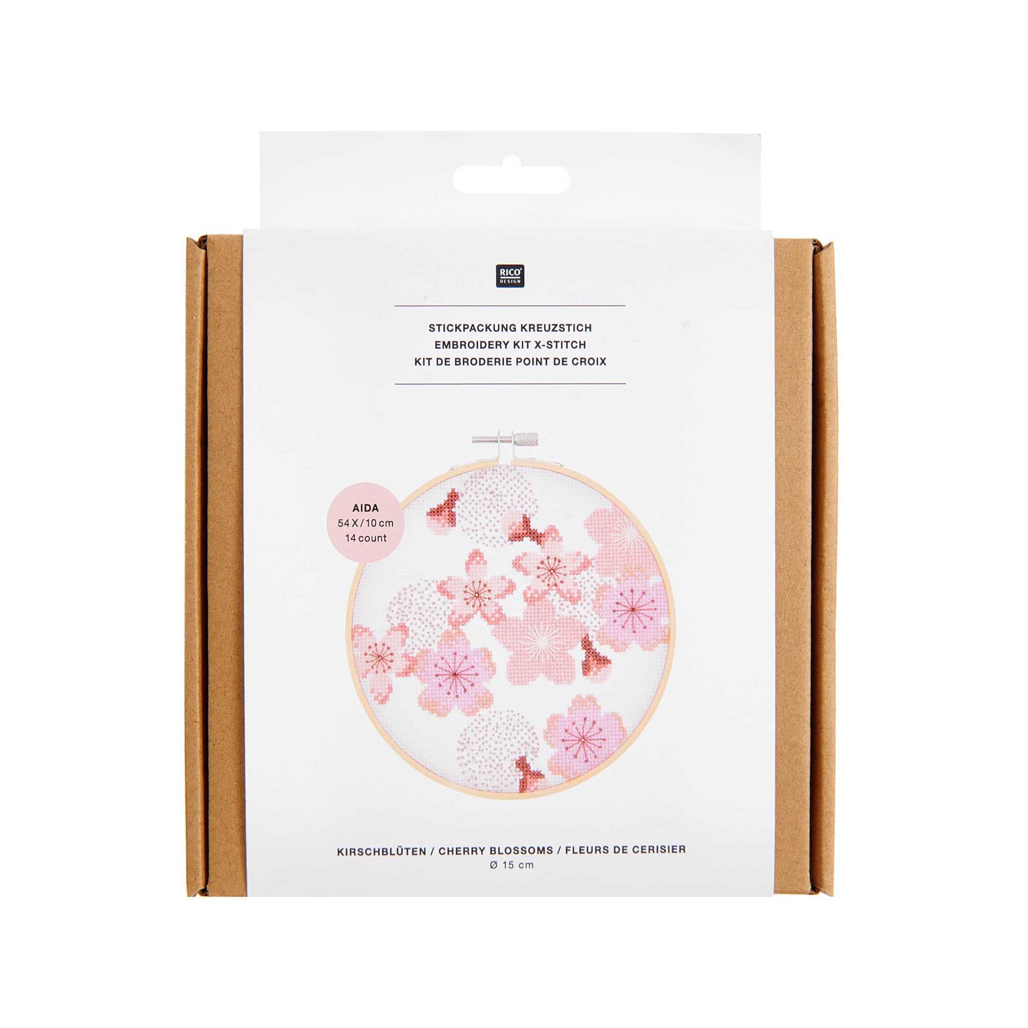 RICO-Design Stickpackung Kirschblüten