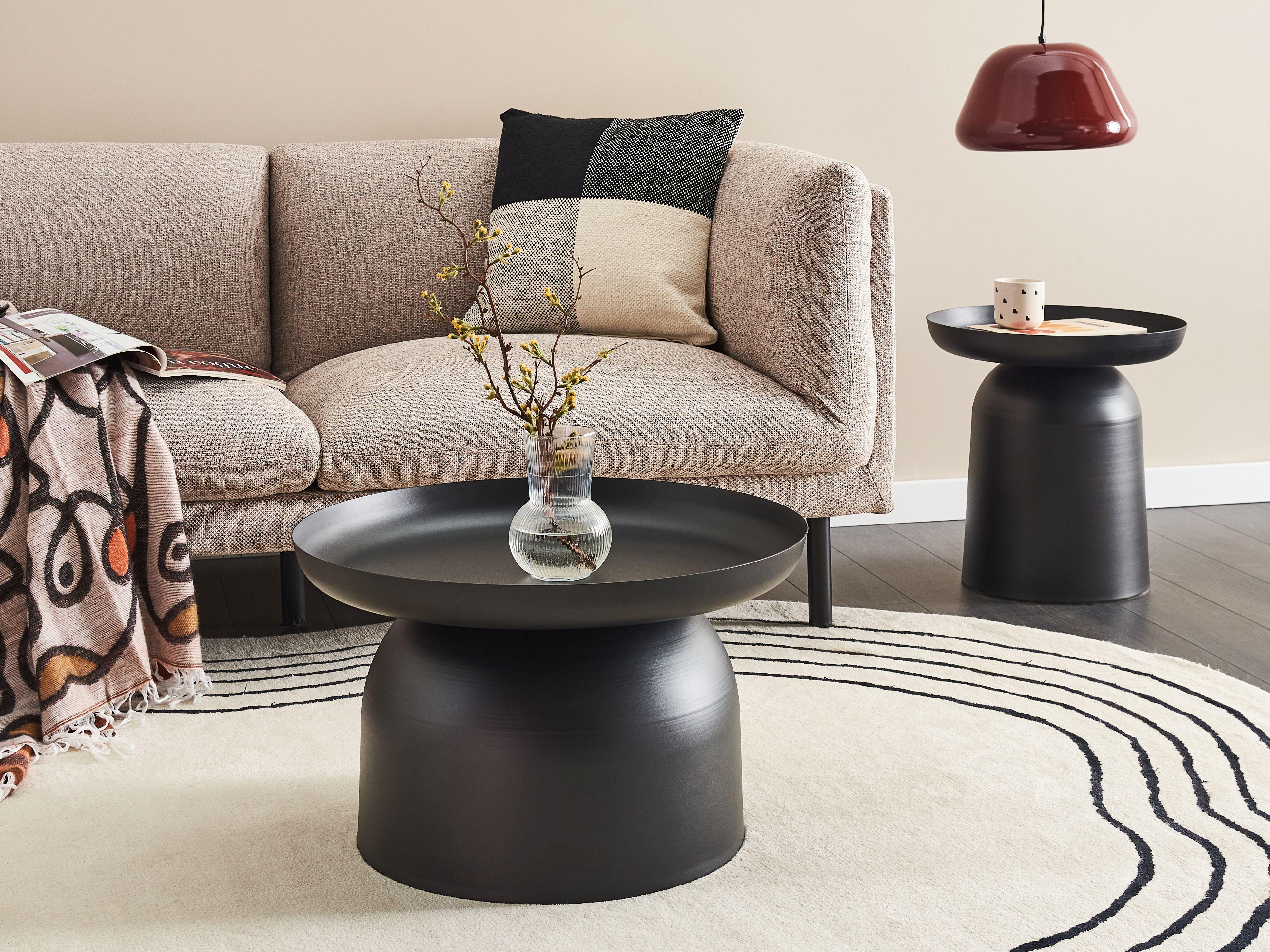 Beliani Couchtisch aus Eisen Industriell TORRENS