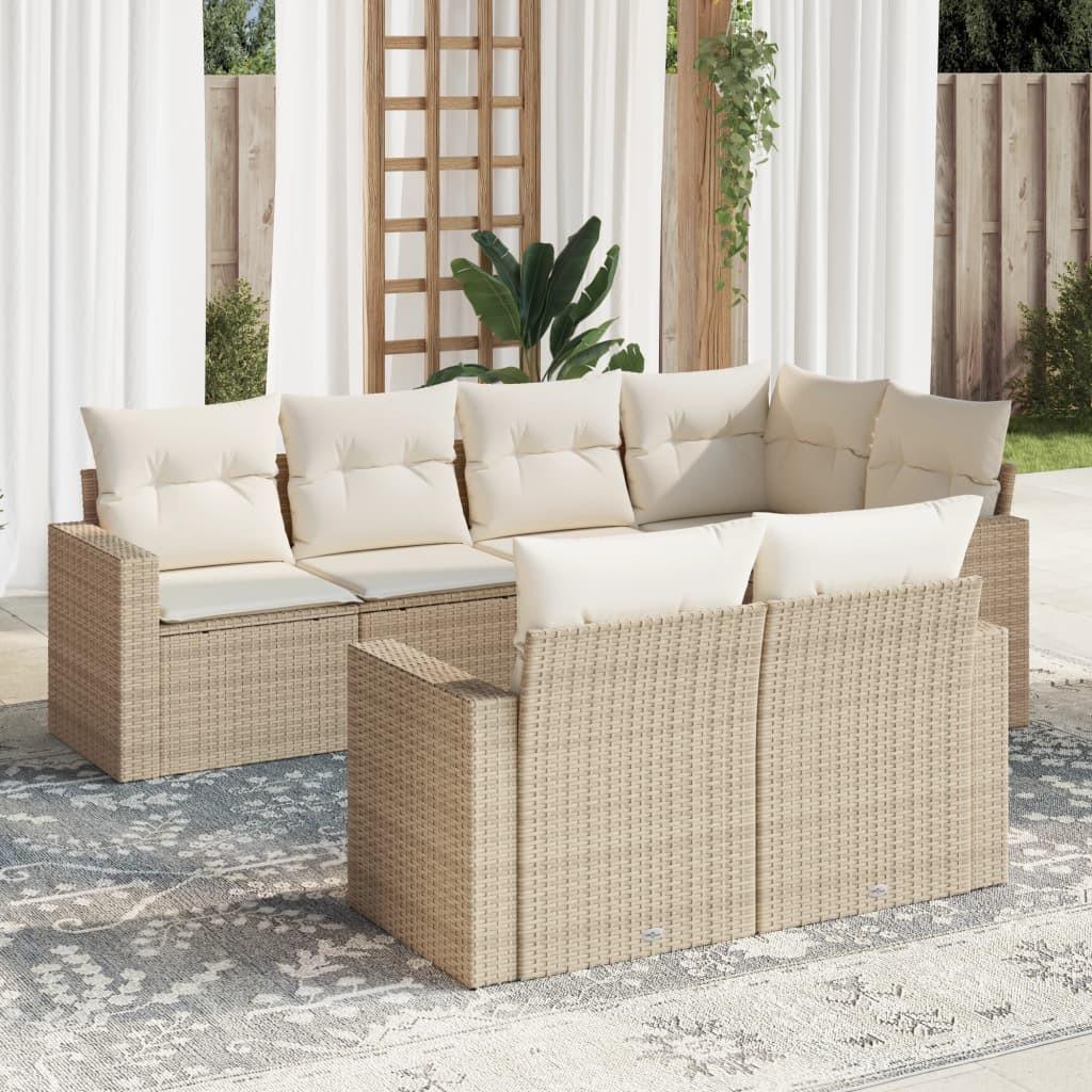 VidaXL Garten sofagarnitur poly-rattan