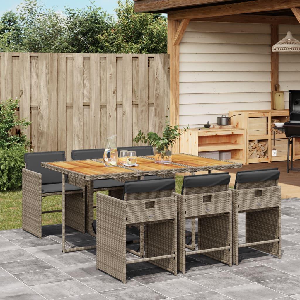 VidaXL Garten essgruppe poly-rattan