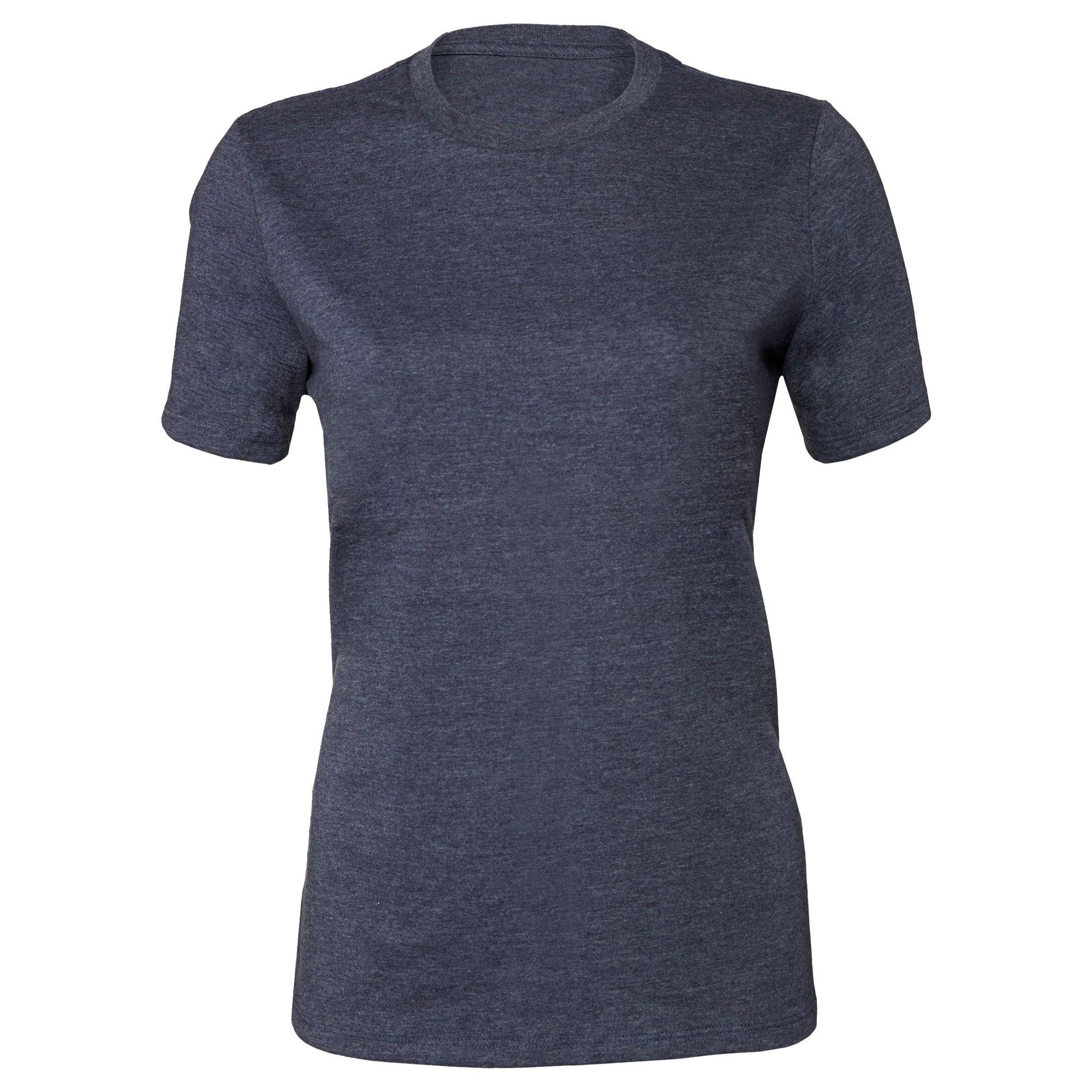 Bella + Canvas Meliertes Regular Fit Kurzarm T-Shirt mit Rundhalsausschnitt