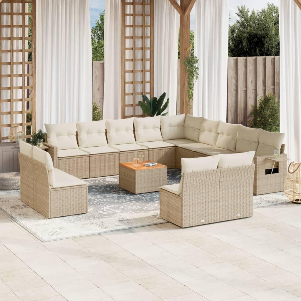 VidaXL Garten sofagarnitur poly-rattan
