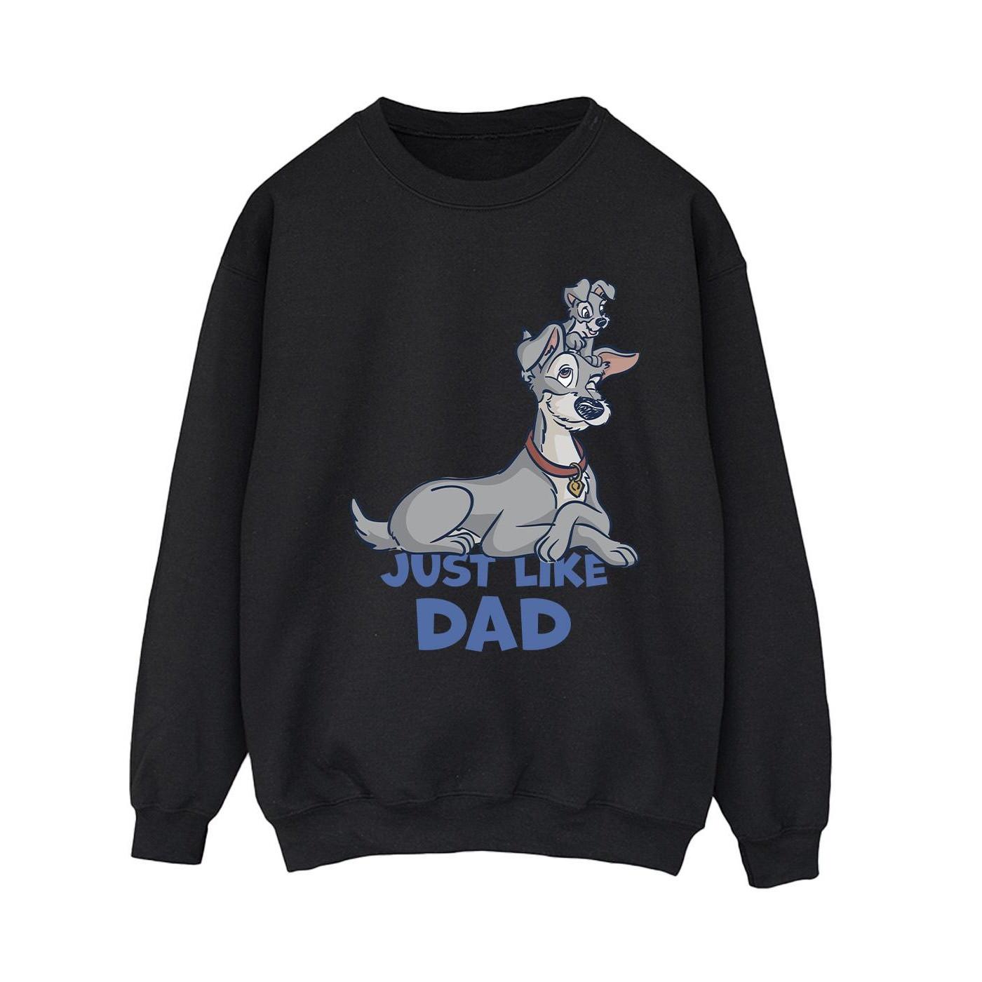 Disney Lady And The Tramp Just Like Dad Sweatshirt