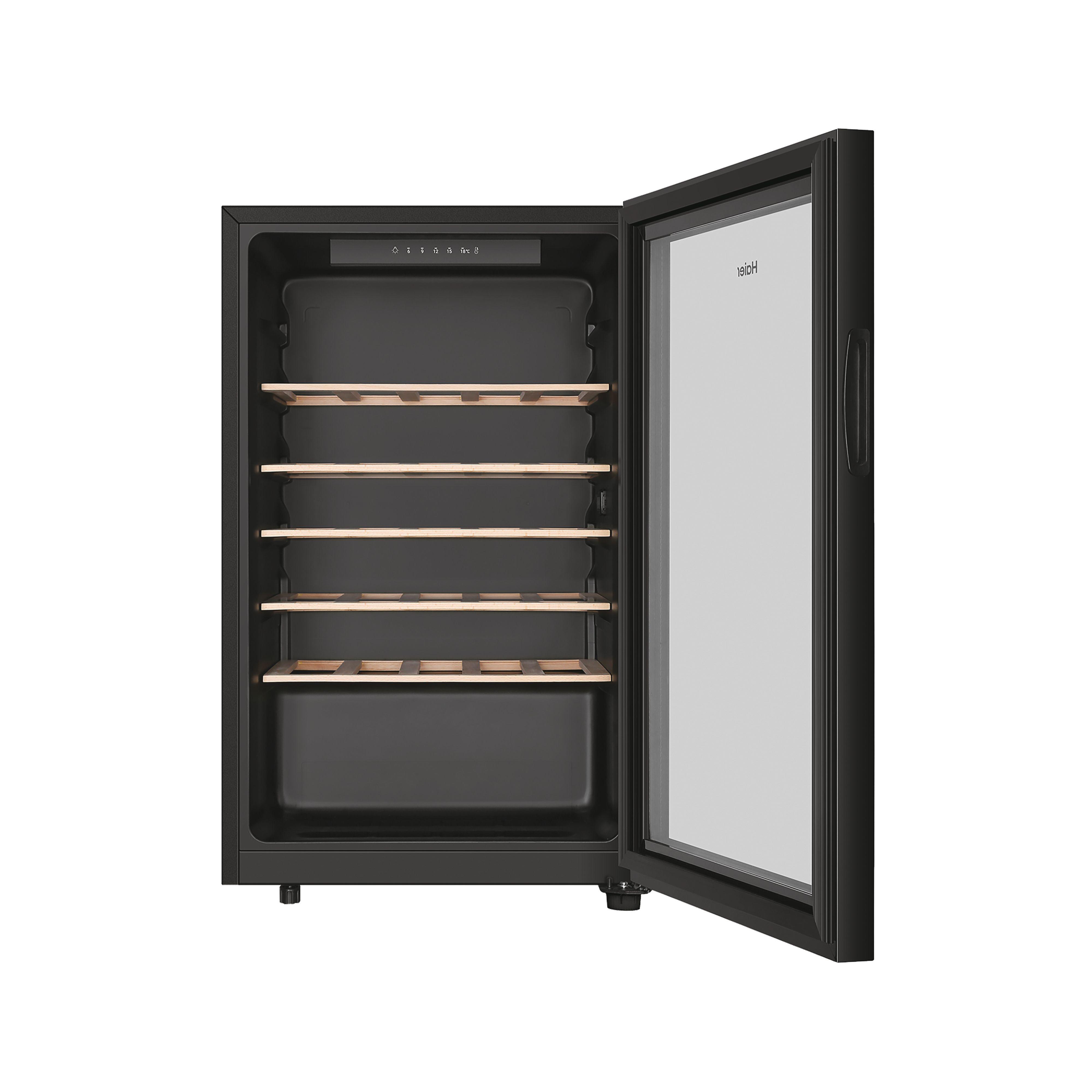 Haier Haier Wine Bank 50 Serie 3 HWS33GG Weinkühler mit Kompressor Freistehend Schwarz 33 Flasche(n)