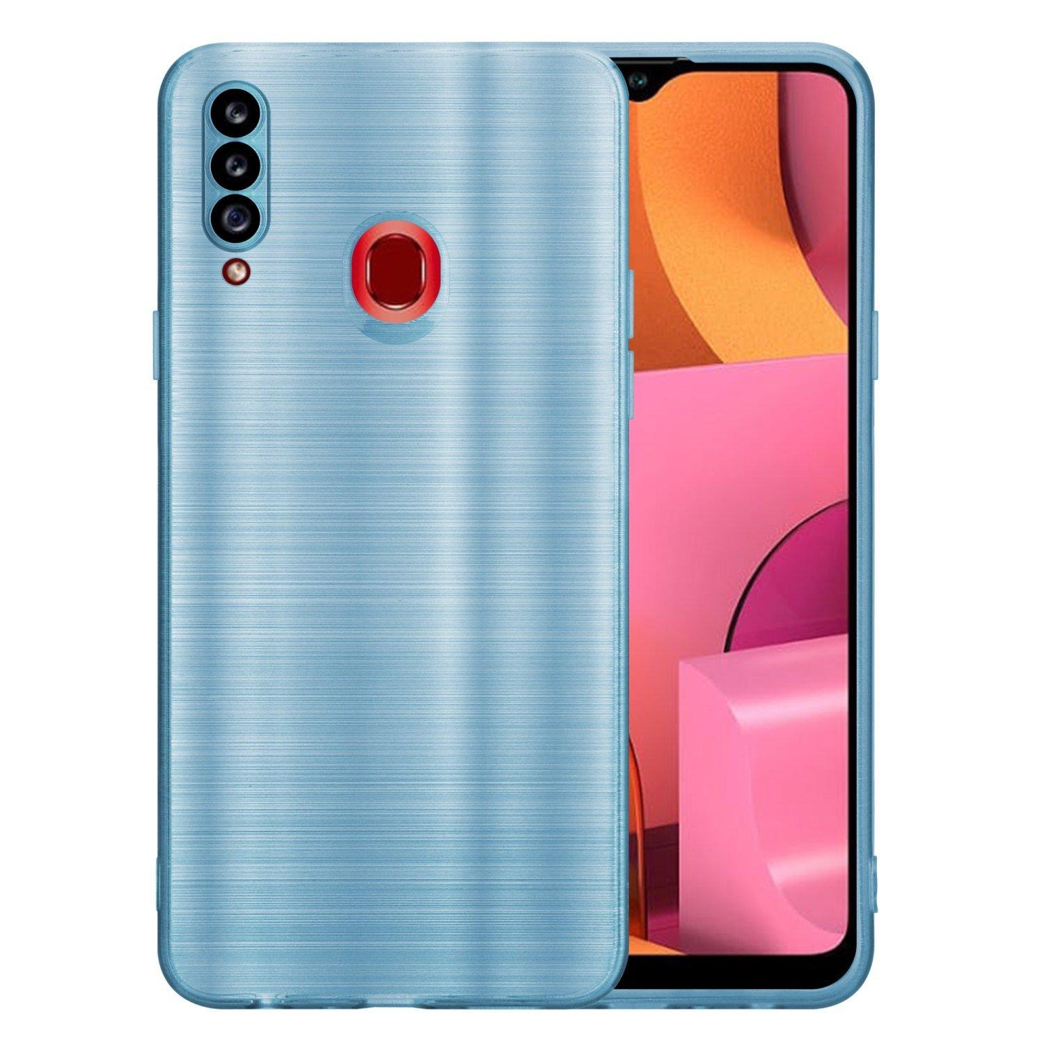 Cadorabo Hülle für Samsung Galaxy A20s im Brushed Design