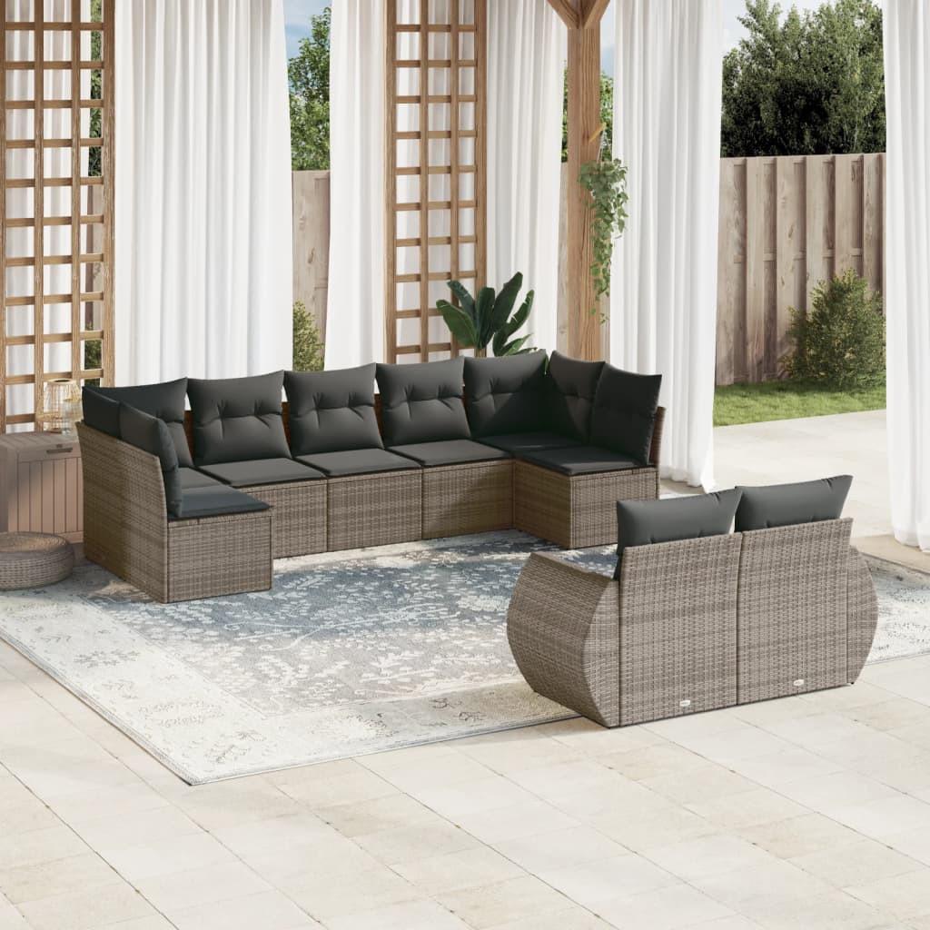 VidaXL Garten sofagarnitur poly-rattan