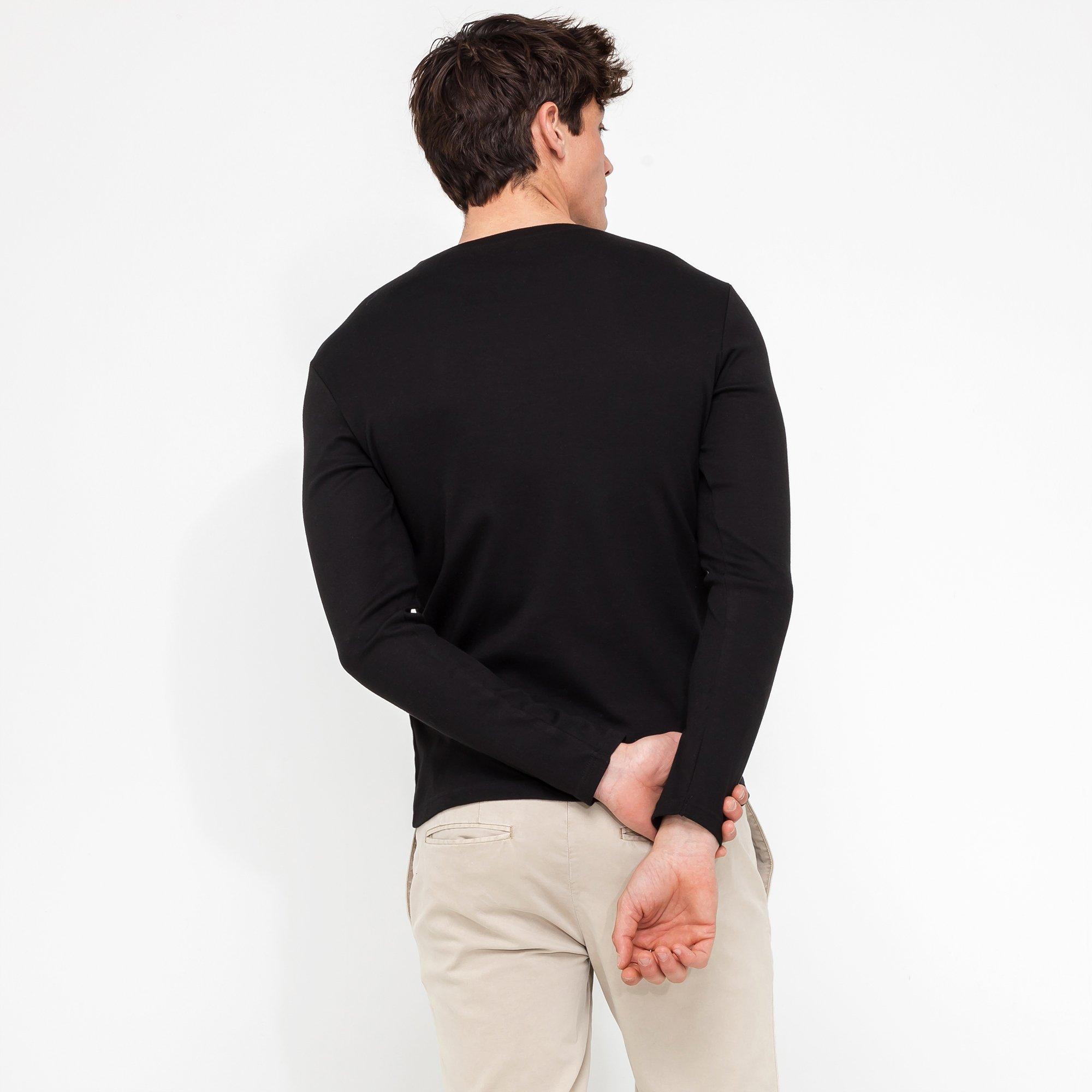 Manor Man Langarm Modern Fit T-Shirt