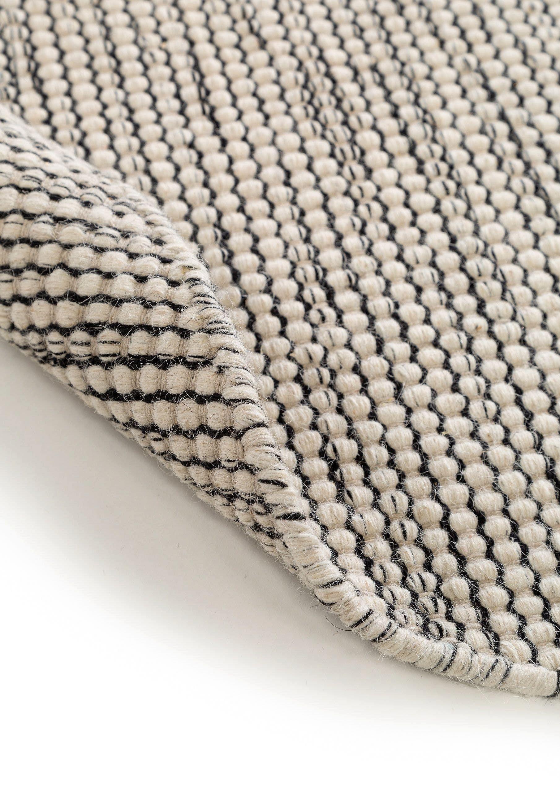 Benuta Wollteppich Rocco BeigeSchwarz