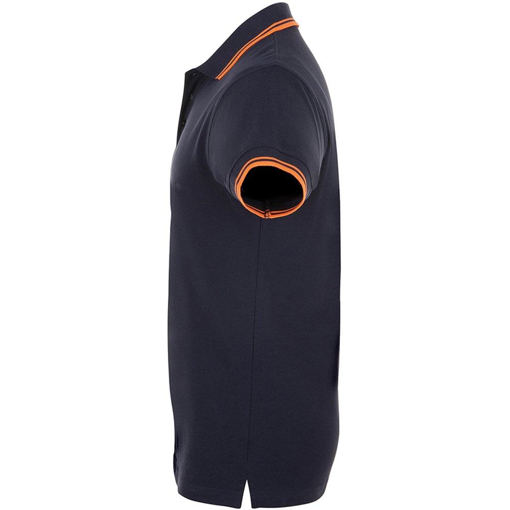 SOLS Pasadena Tipped Kurzarm Pique Polo