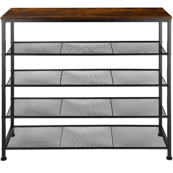 Tectake Schuhregal Sheffield 100x30,5x93cm