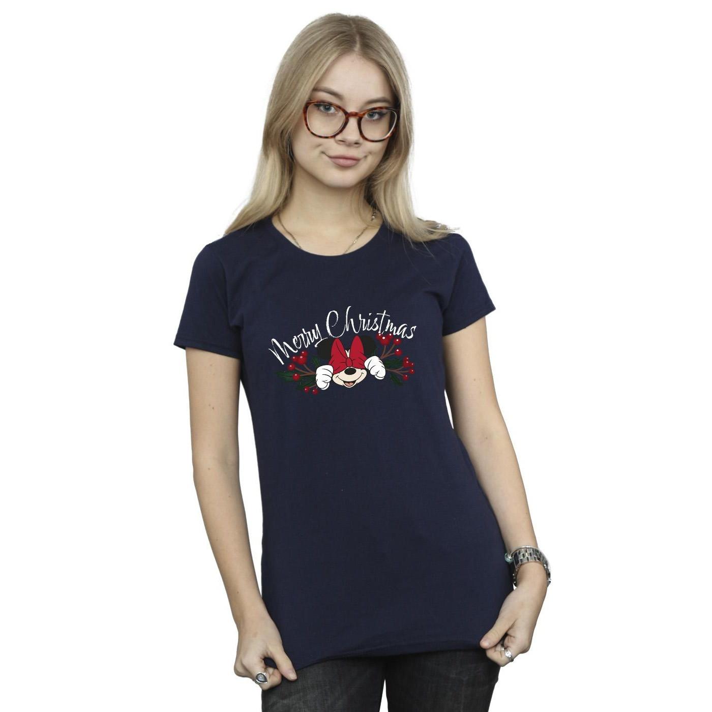 Disney Minnie Mouse Merry Christmas Print T-Shirt