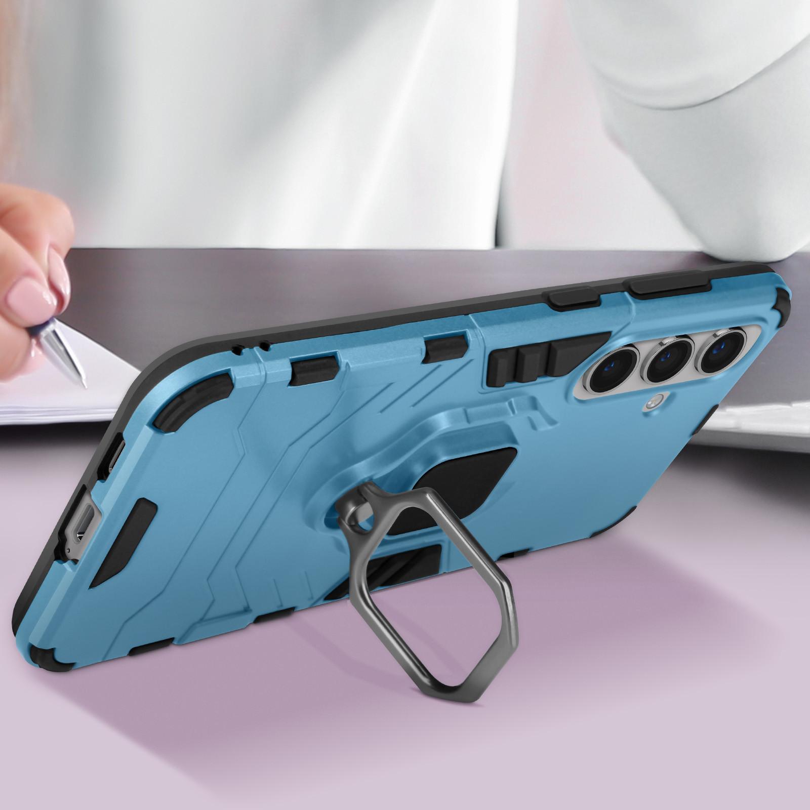 Avizar Ring-Hülle Samsung Galaxy S24 Blau