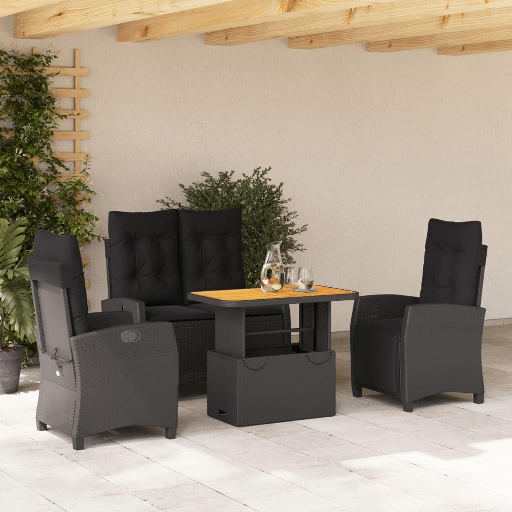VidaXL Garten essgruppe poly-rattan