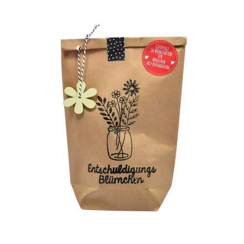 Wunderle Wundertüte Entschuldigungs Blümchen zum Aussäen